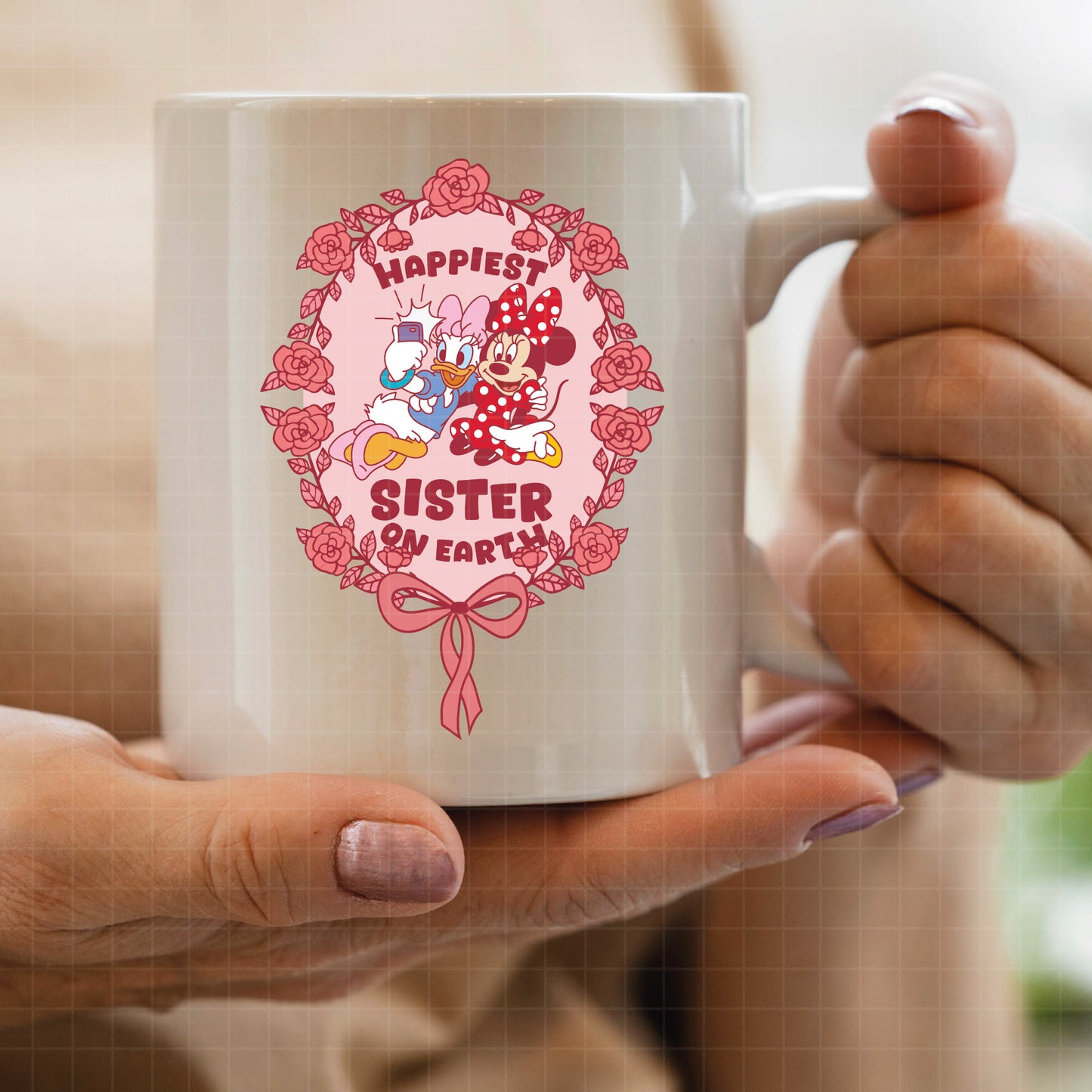 COD3083 - Happiest sister on earth svg, Happy Disney Park svg, Family Trip svg, Vacay Mode Svg, mickey svg, family svg
