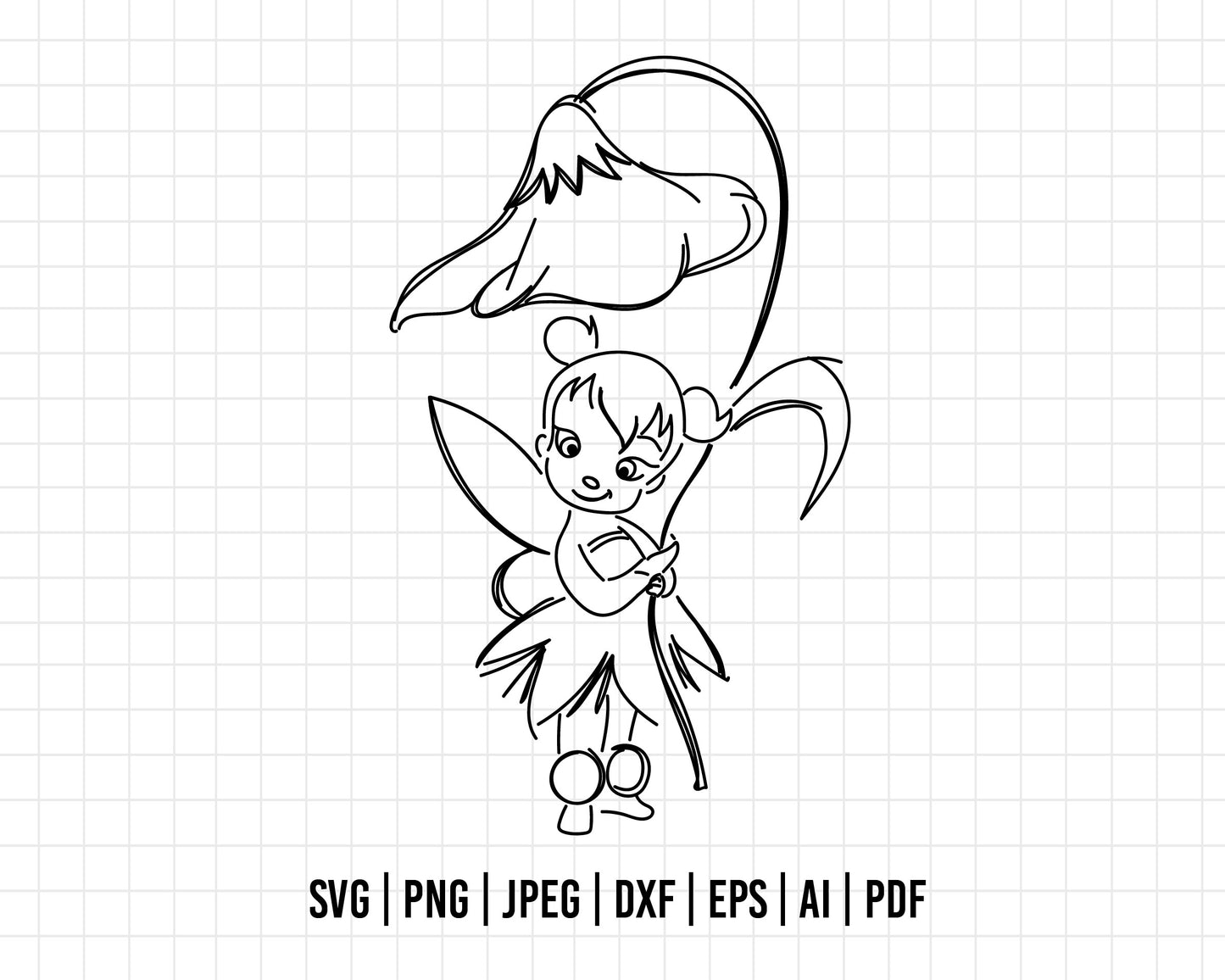 COD377- Tinker bell svg, Think happy thoughts svg, Dreams come true svg, disney svg, cricut, silhouette