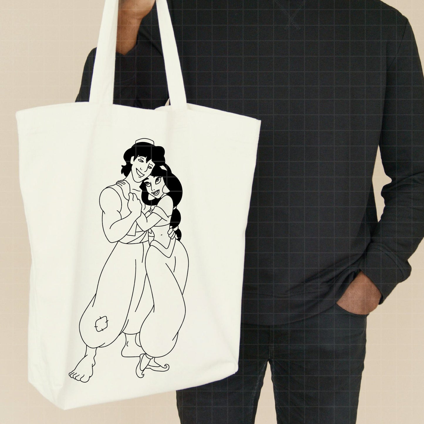 COD3847 - Genie svg, aladdin genie, Aladdin svg, Princess svg, silhouette svg, disney svg