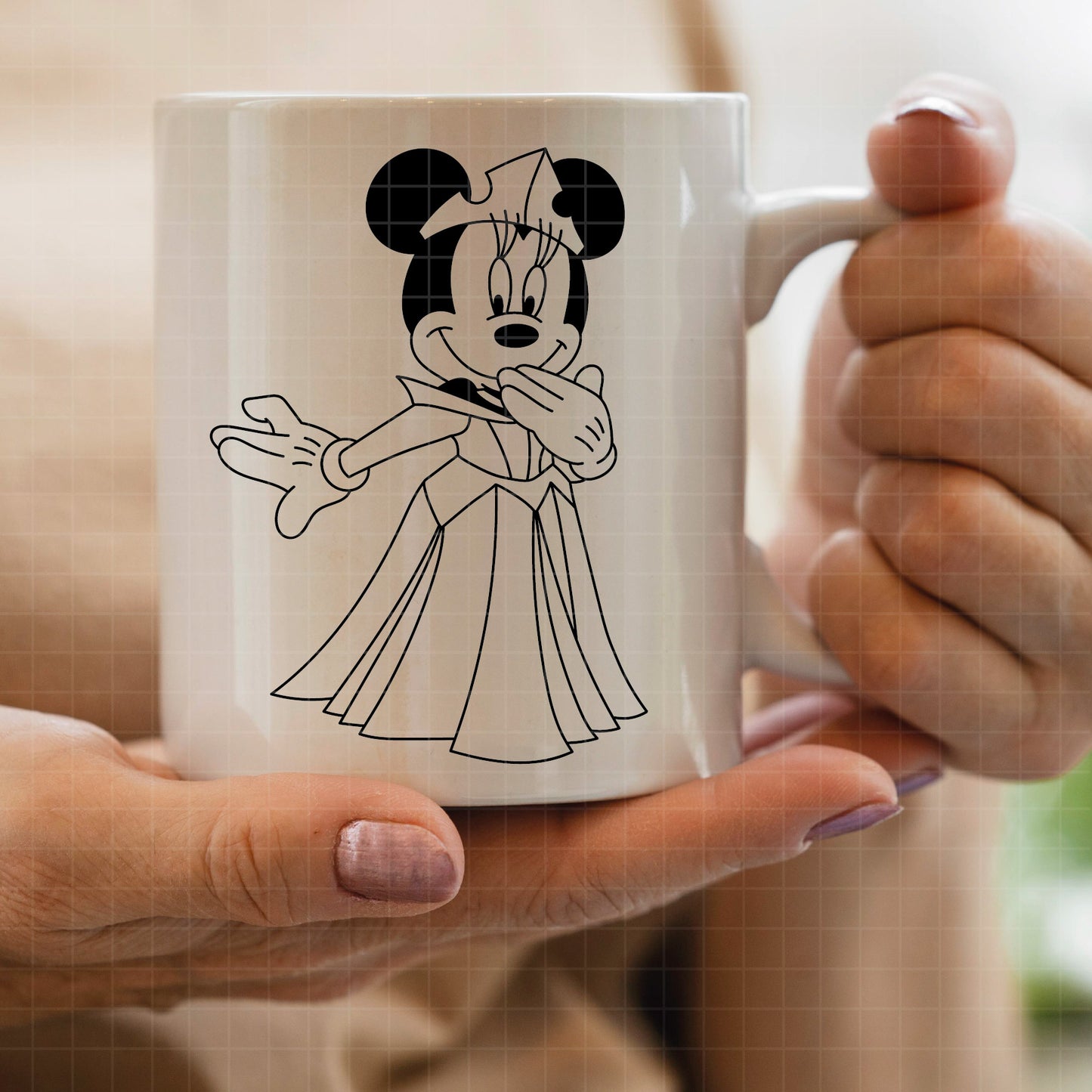 COD3947 - Minnie slepping beauty svg, Minnie svg, Spring svg, Disney svg, disneyland t shirt svg, Disney svg, Silhouette