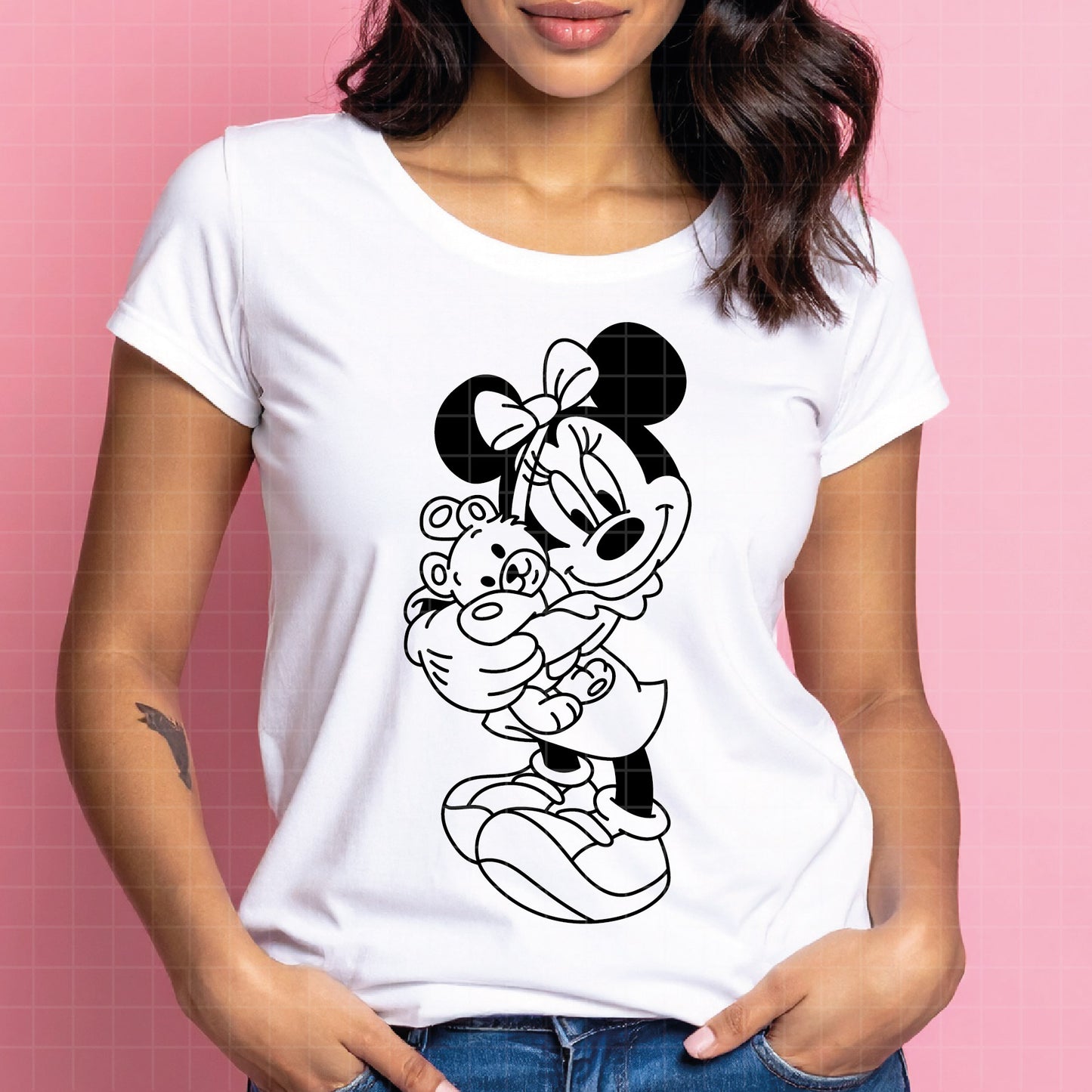 COD4072 - Minnie svg, Disney svg, disneyland t shirt svg, Disney svg, dtf, sublimation