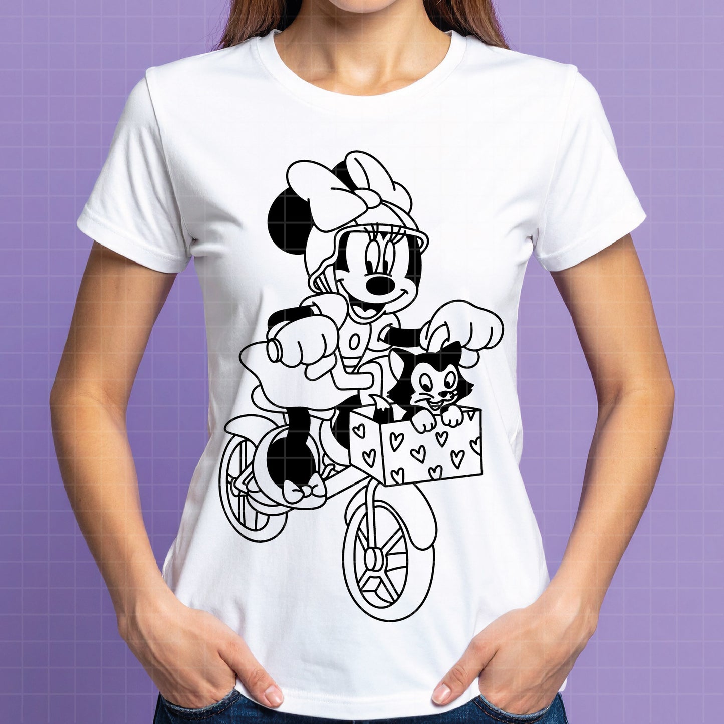 COD4074 - Minnie svg, Disney svg, disneyland t shirt svg, Disney svg, dtf, sublimation