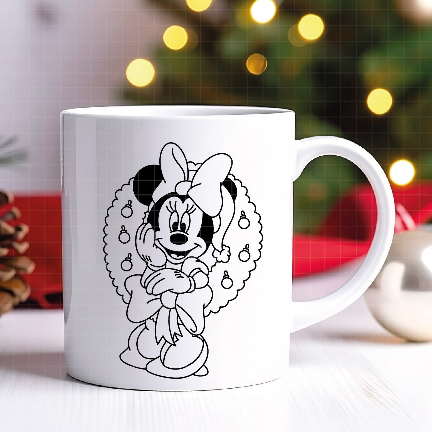 COD4077 - Minnie christmas svg, Disney svg, mickey svg, minnie svg, Silhouette, Cricut