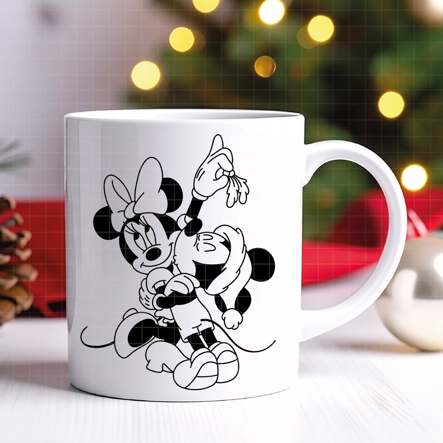 COD4078 - Minnie christmas svg, Disney svg, mickey svg, minnie svg, Silhouette, Cricut