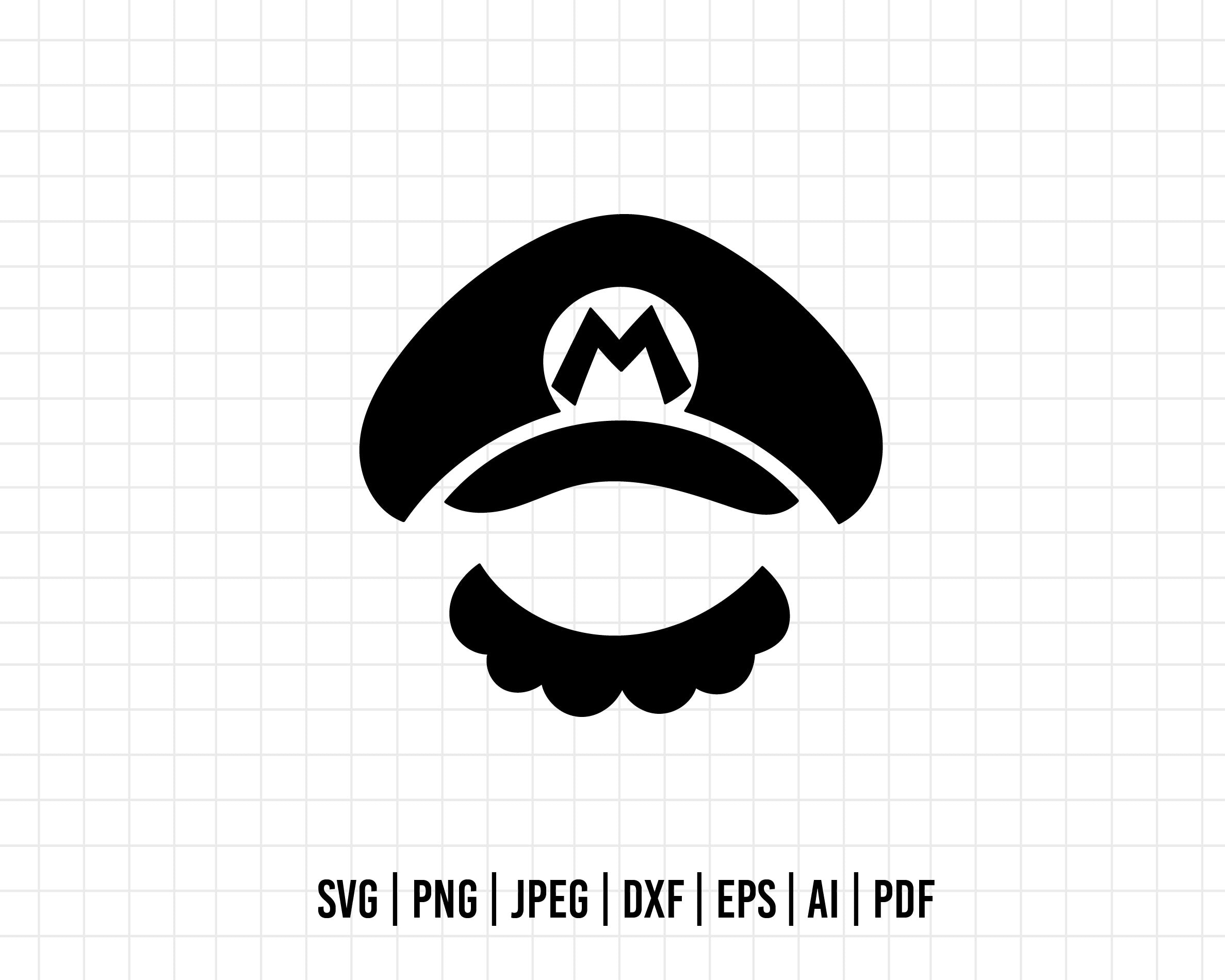 Cod414- Mario Laser And Cutter Files, Super Mario Game Svg, Png, Suita 