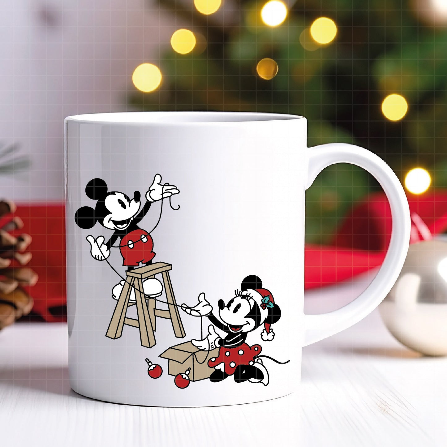 COD4160 - Mickey and minnie christmas svg, Disney svg, mickey svg, minnie svg, Silhouette, Cricut