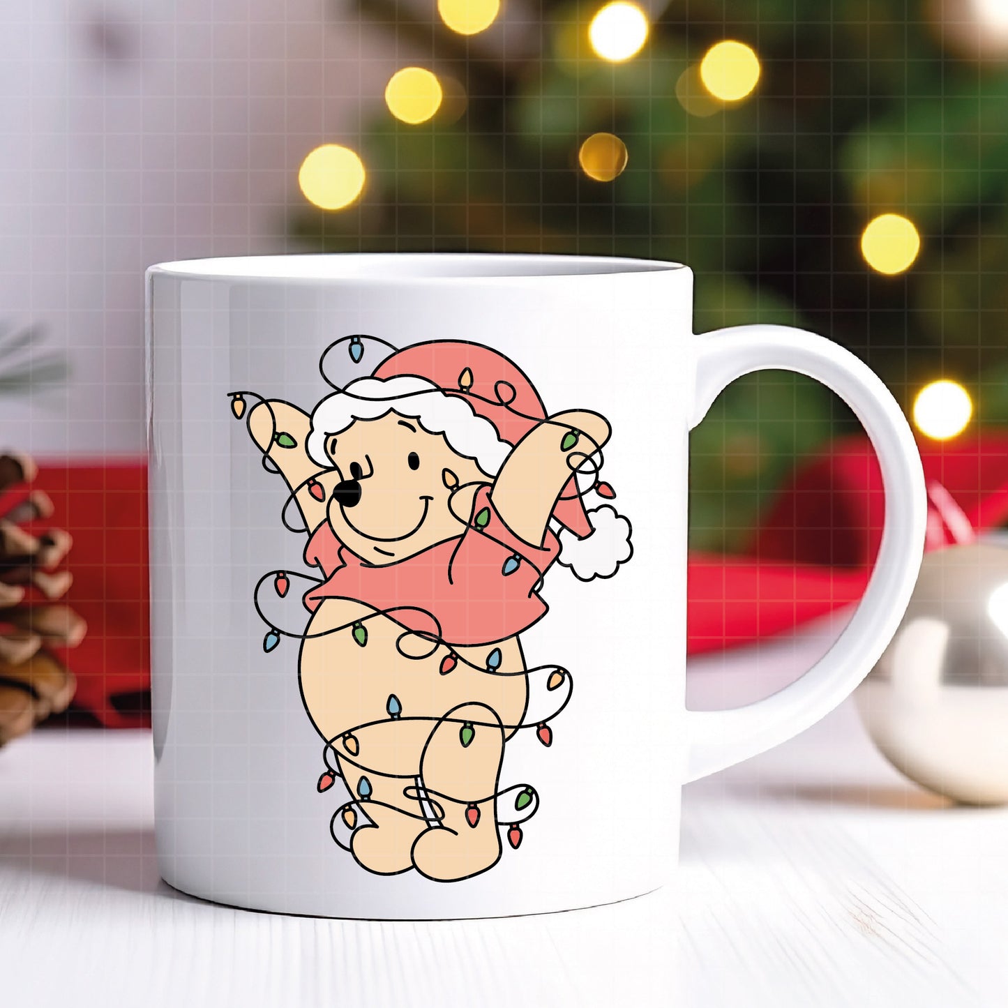 COD4190 - Christmas pooh svg, Winnie Pooh svg, Winnie Pooh christmas cut file, disney svg, disney christmas svg