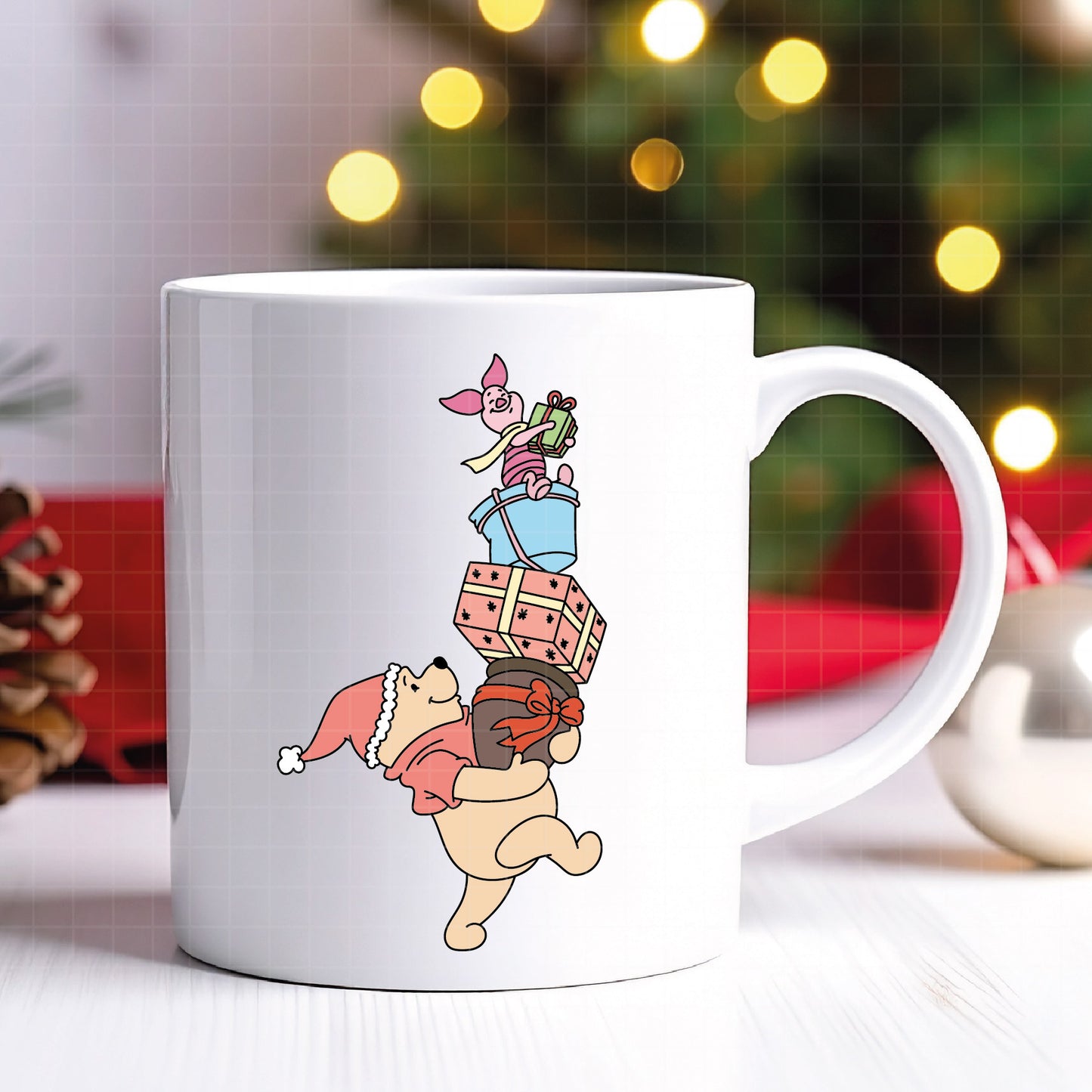 COD4191 - Christmas pooh svg, Winnie Pooh svg, Winnie Pooh christmas cut file, disney svg, disney christmas svg