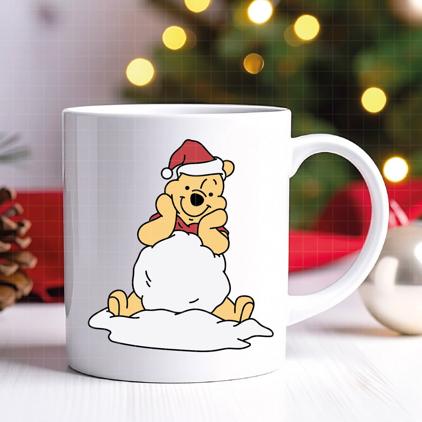 COD4218 - Pooh svg, Winnie Pooh svg, Winnie Pooh christmas cut file, disney svg, disney christmas svg