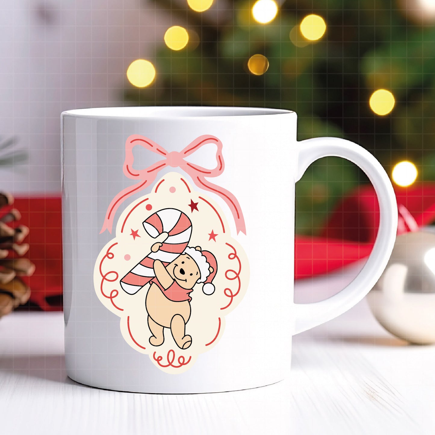 COD4225 - Christmas pooh svg, Winnie Pooh svg, Winnie Pooh christmas cut file, disney svg, disney christmas svg