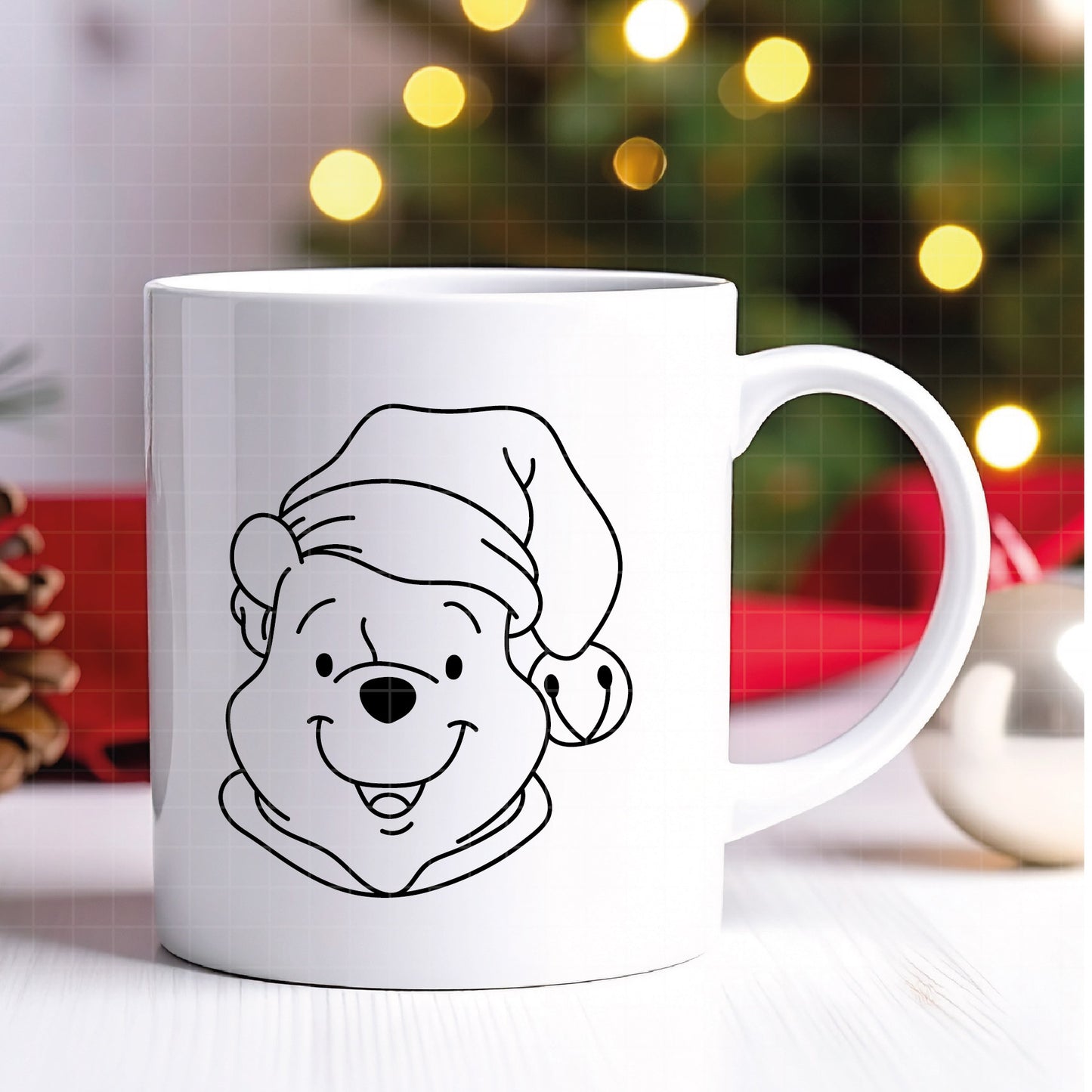 COD4236 - Pooh svg, Winnie Pooh svg, Winnie Pooh christmas cut file, disney svg, disney christmas svg