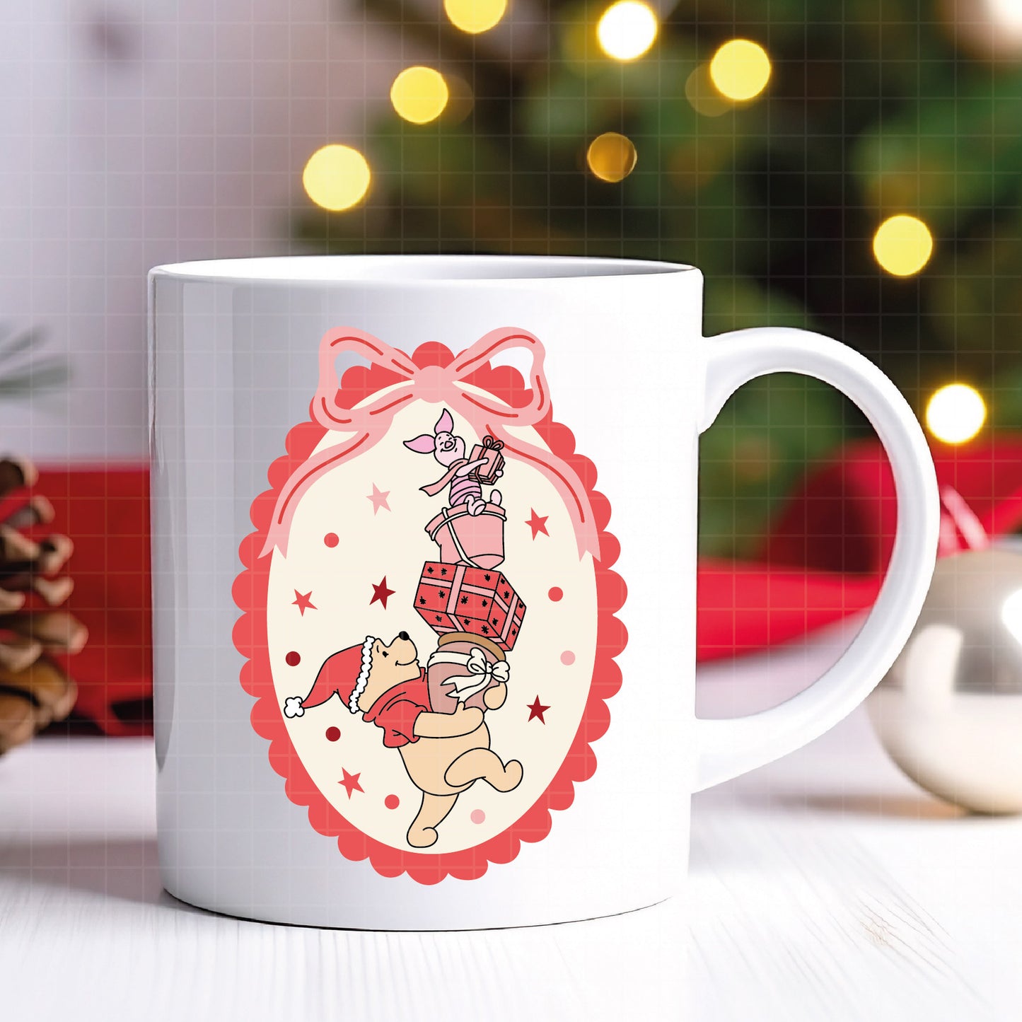 COD4245 - Christmas pooh svg, Winnie Pooh svg, Winnie Pooh christmas cut file, disney svg, disney christmas svg