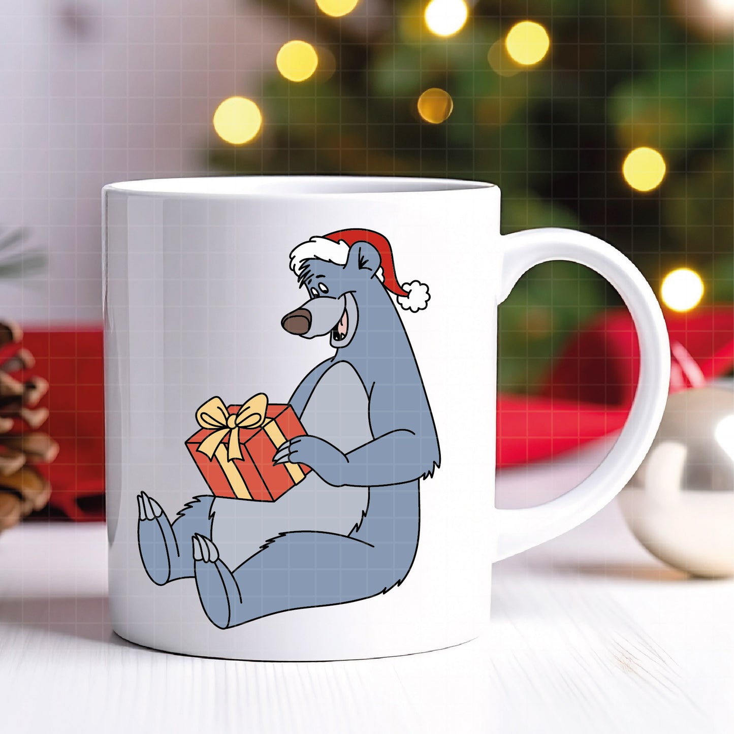 COD4258 - Baloo christmas svg, Jungle Book SVG png dxf clipart , cut file outline silhouette