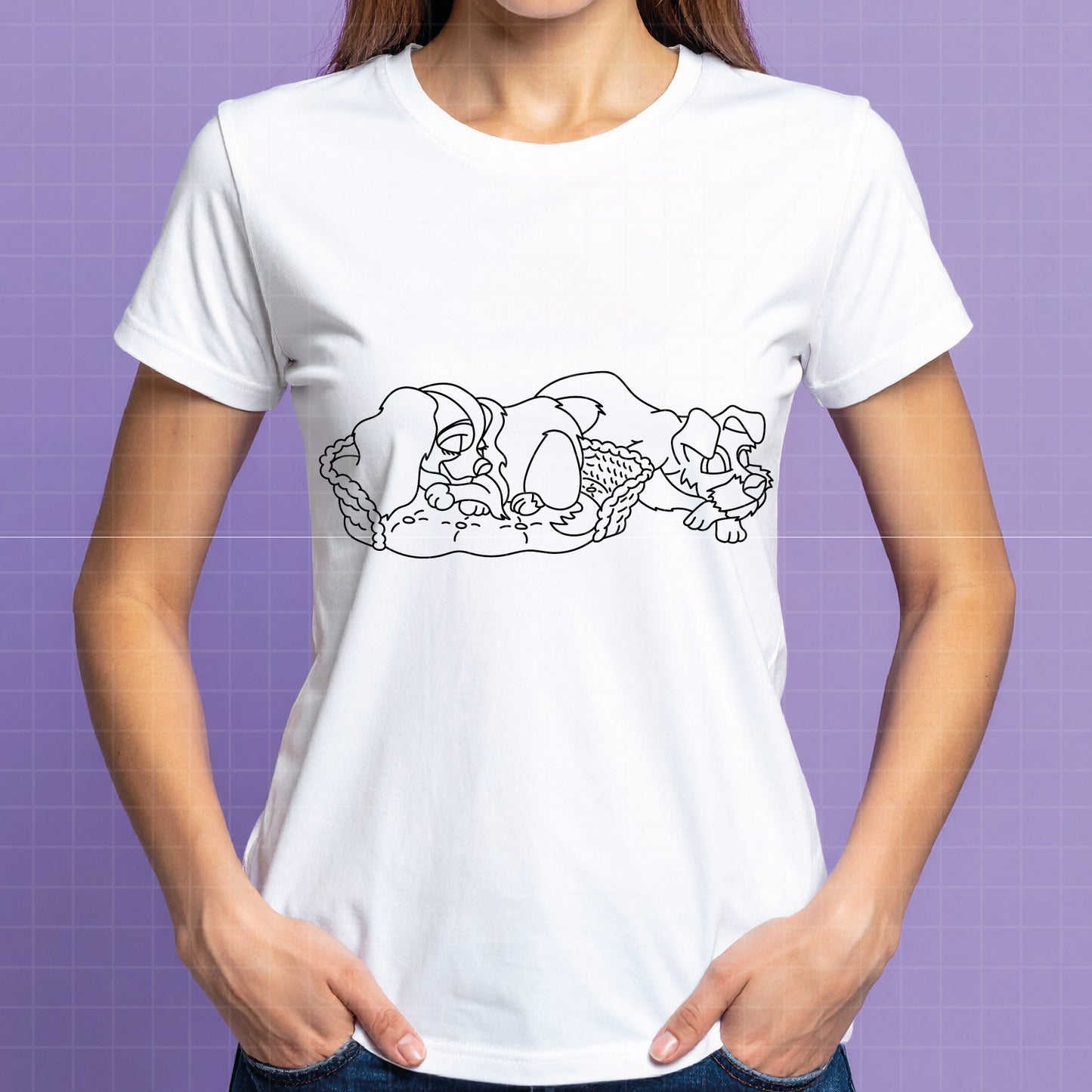 COD4330 - Lady and the Tramp - Digital Download, Instant Download, svg, dxf, eps & png files included