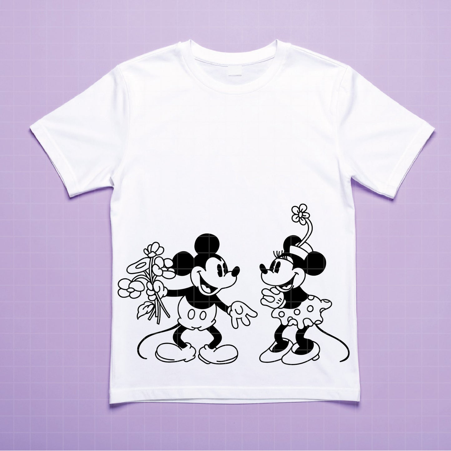 COD4371 - Mickey and minnie sketch svg, Mickey Svg, Disney svg, Magical svg, Mickey face svg