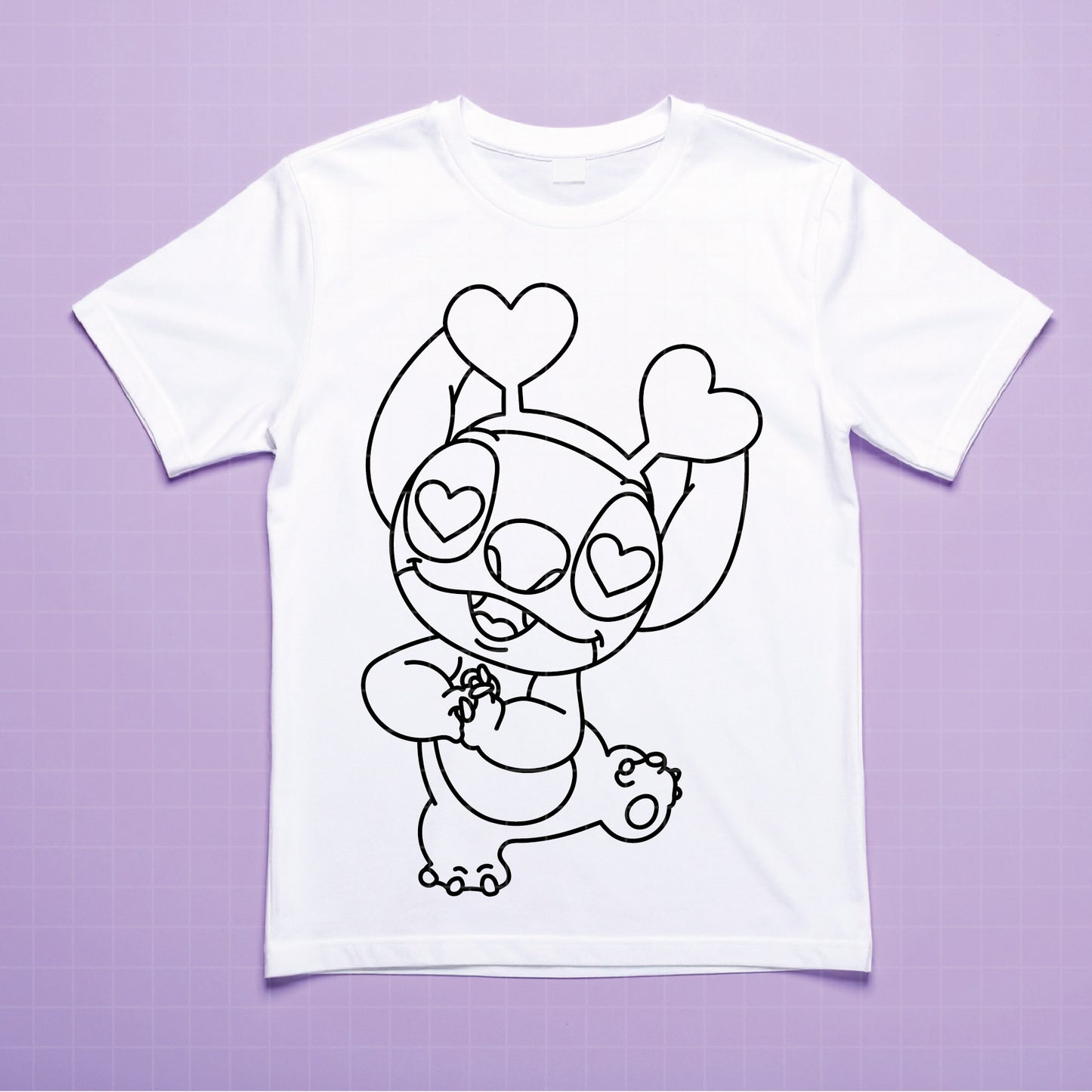 COD4422 - Stitch Valentine's Day svg, Disney svg, Cricut, Silhouette, Ohana means family svg