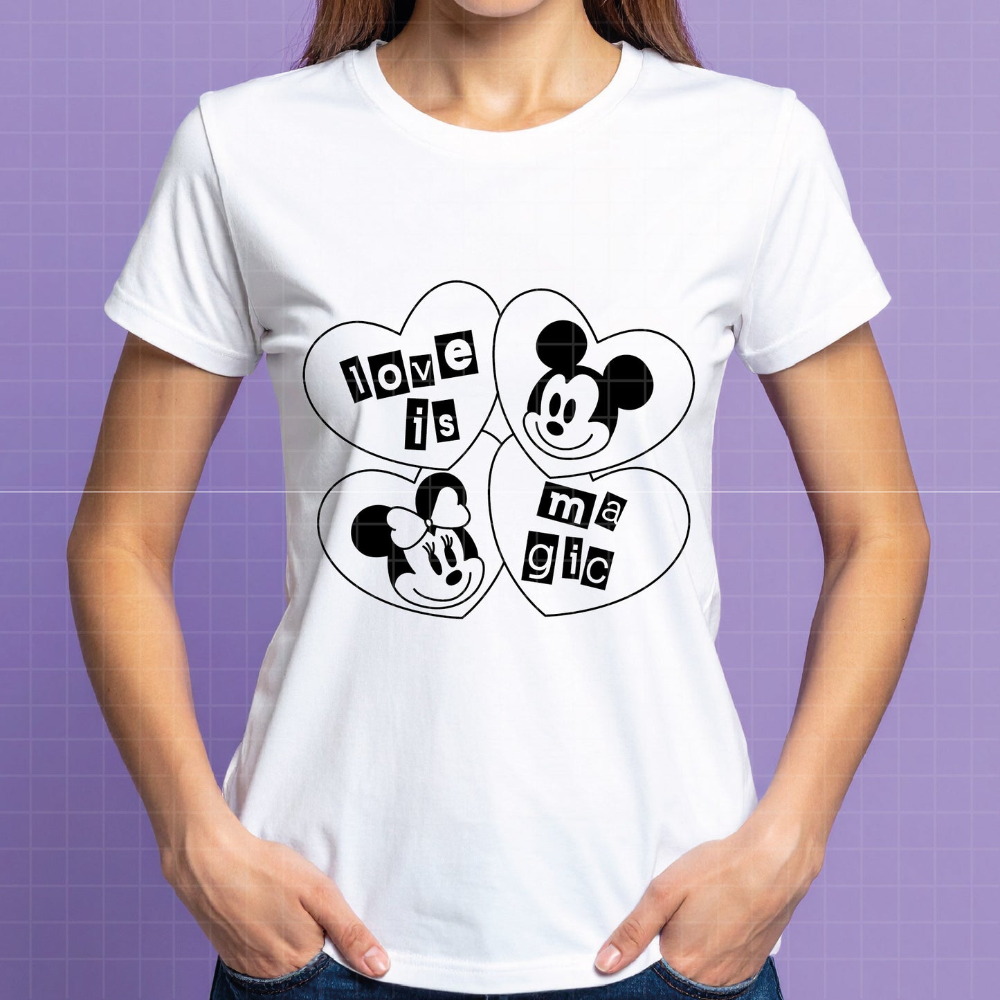 COD4587 - Mickey and minnie svg, Disney svg, mickey svg, minnie svg, mickey and Minnie Valentine's Day png