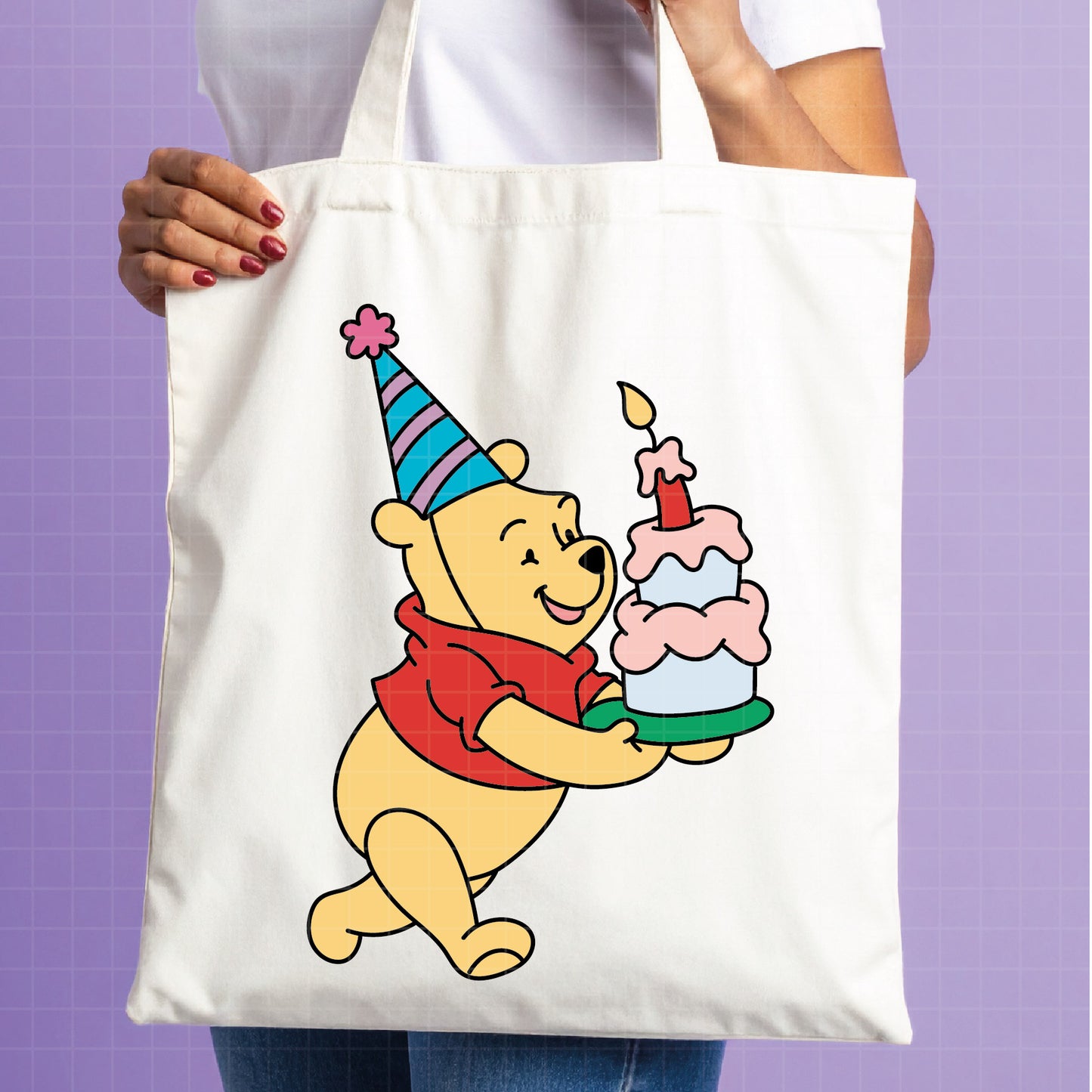 COD4609 - Winnie the pooh birthday svg, pooh sketch svg, friends svg, pooh birthday svg