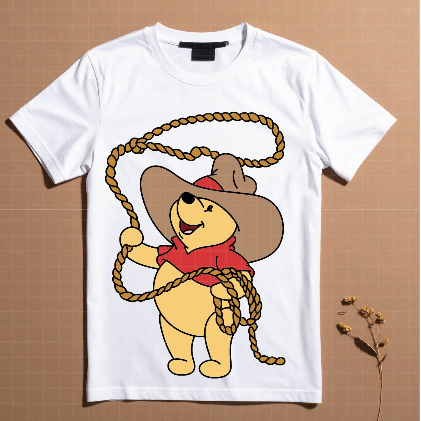 COD4663 - Winnie the pooh cowboy svg, pooh svg, friends svg, pooh birthday svg