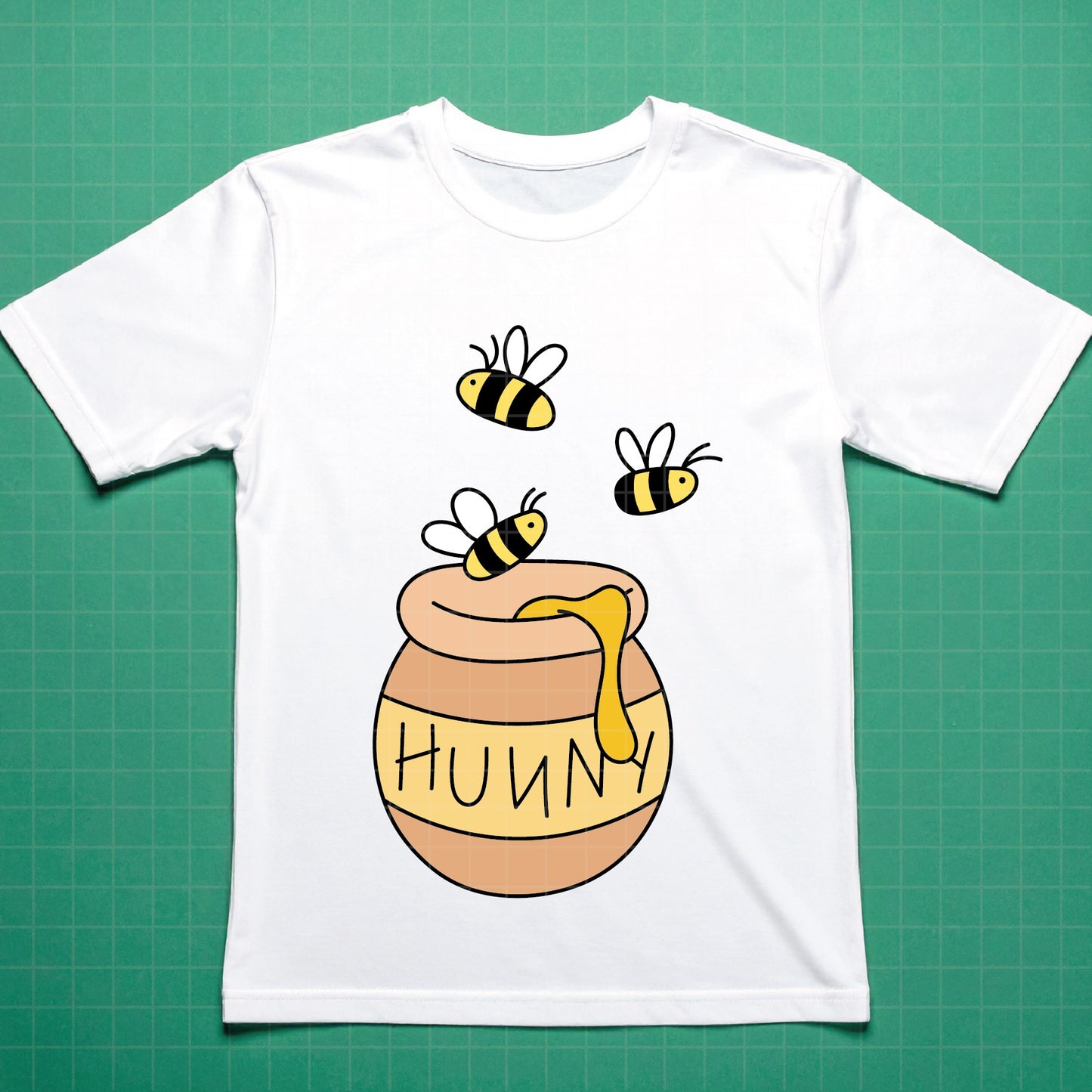 COD4667 - Winnie the Pooh in Bee Mode dtf color pack bundle Svg, Eps, Png, Dxf, Jpeg