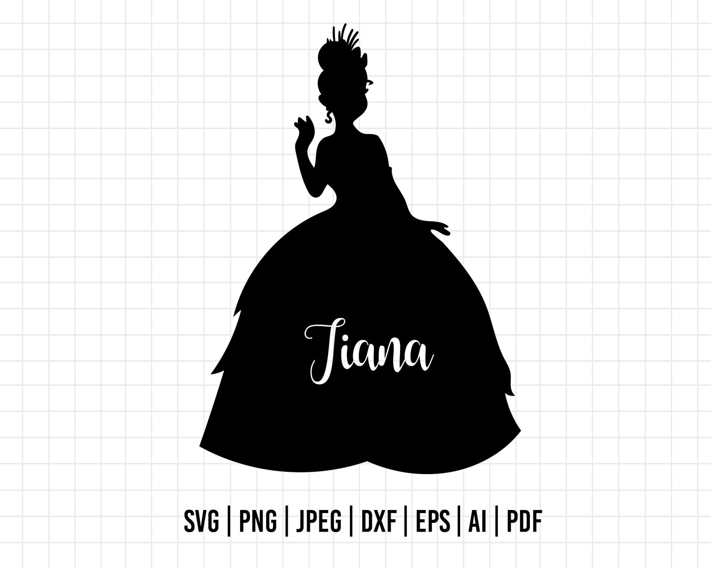 COD47- The frog and the Princess svg, tiana svg, frog svg, Princess Tiana with Frog cut files for cricut silhouette, Princess svg, Disney svg