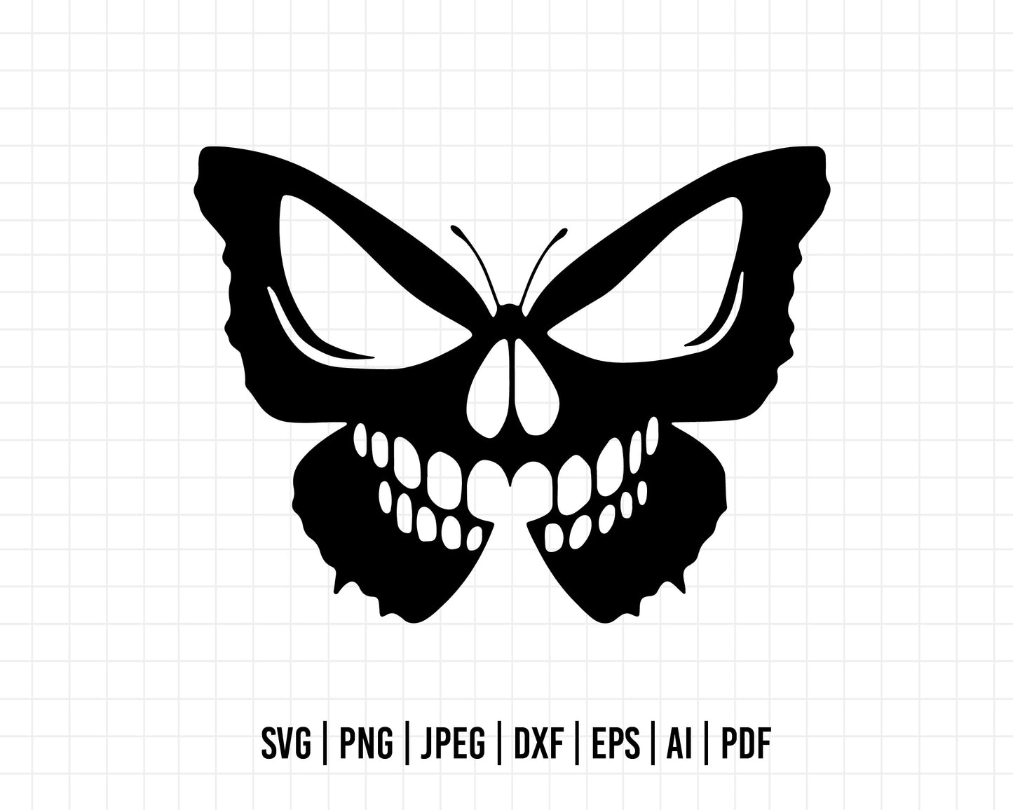 COD480- Butterfly halloween svg, Butterfly svg, Halloween svg