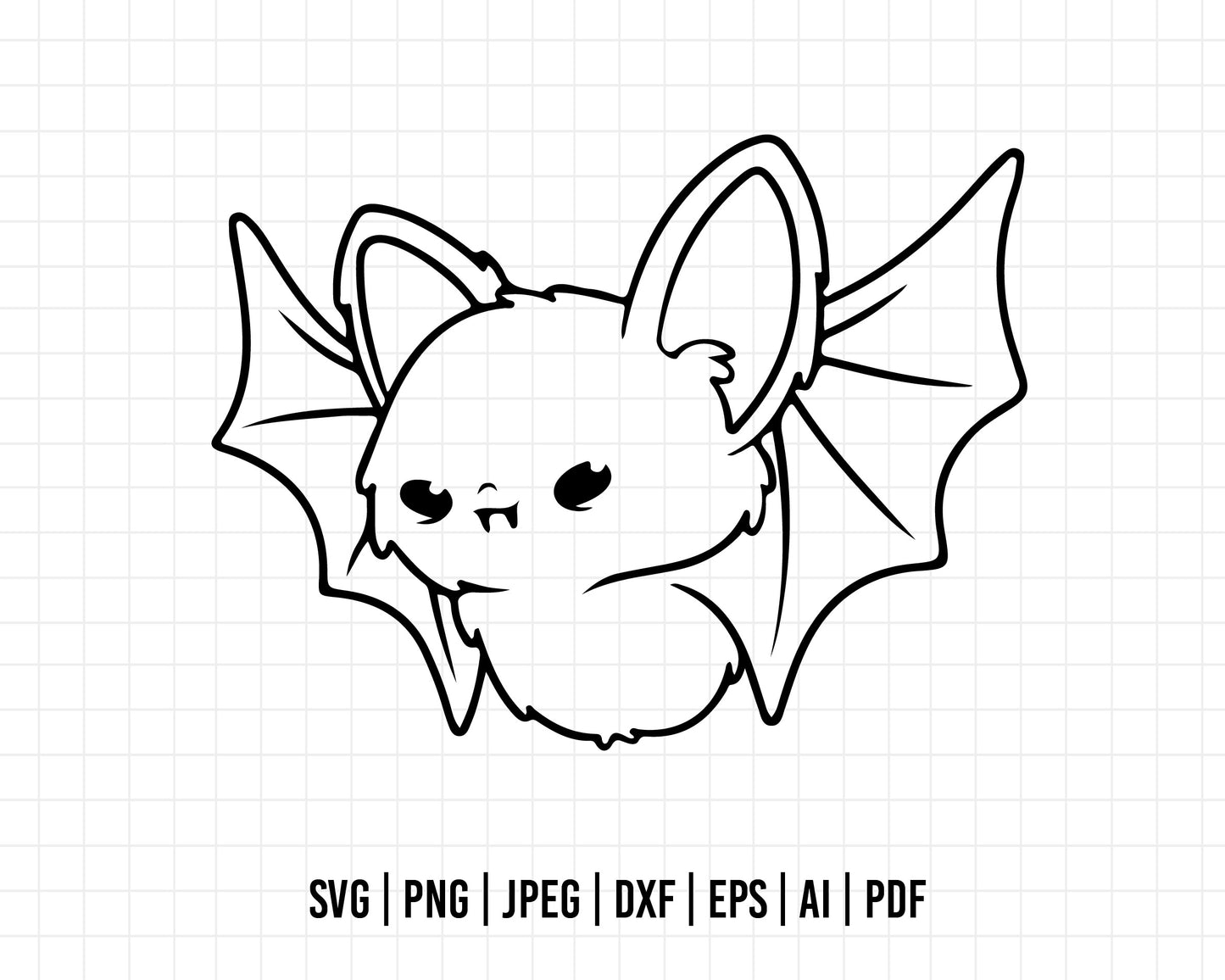 COD485- Bat svg, Halloween Svg, Trick Or Treat Svg, Spooky svg