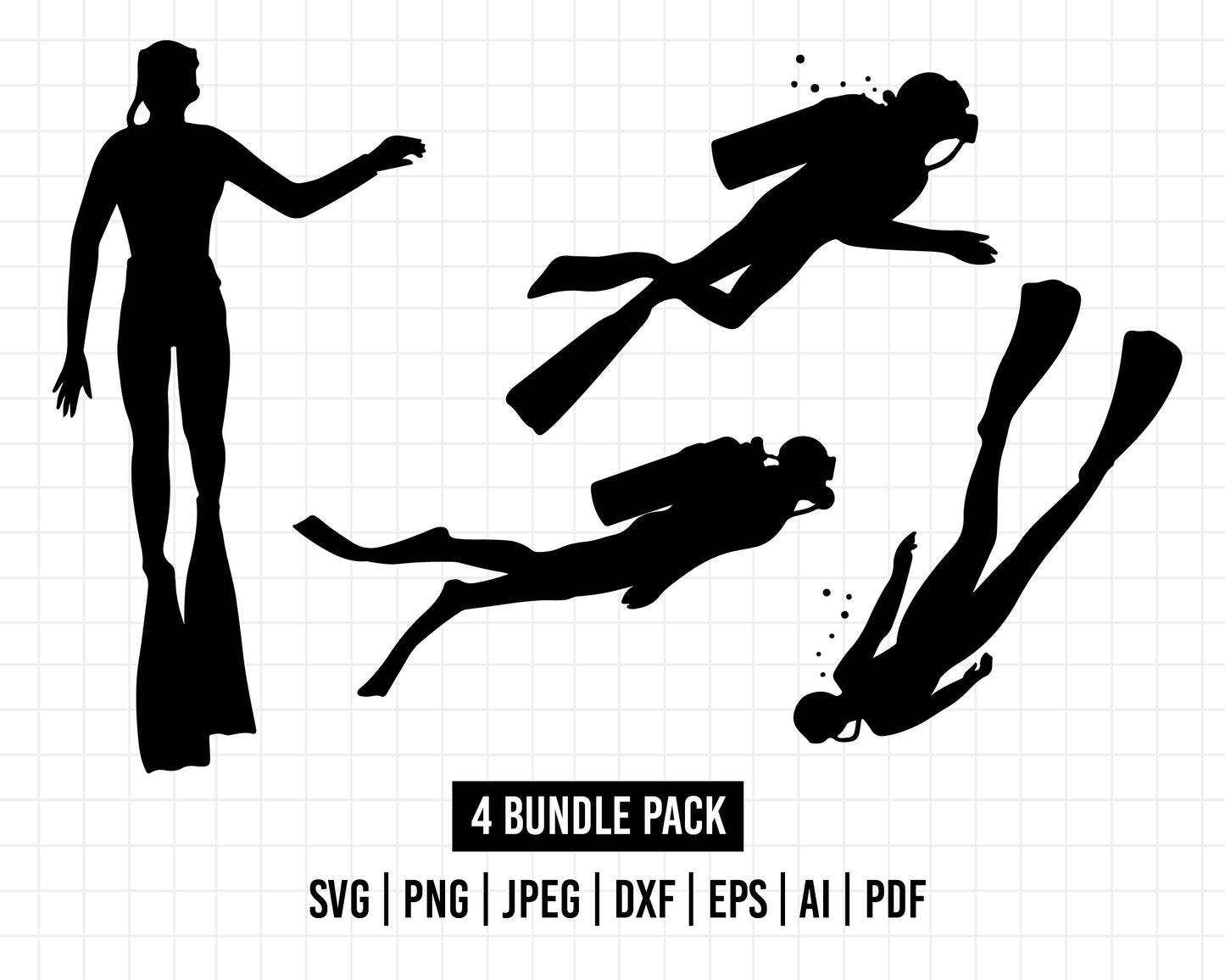 COD499- Scuba diver svg, scuba diver png, png dive svg, scuba diver silhouette, scuba diver clipart, cricut cut file