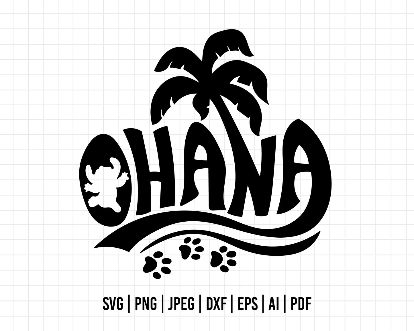 COD50- Ohana svg, Stitch svg, Disney svg, Cricut, Silhouette, Ohana means family svg