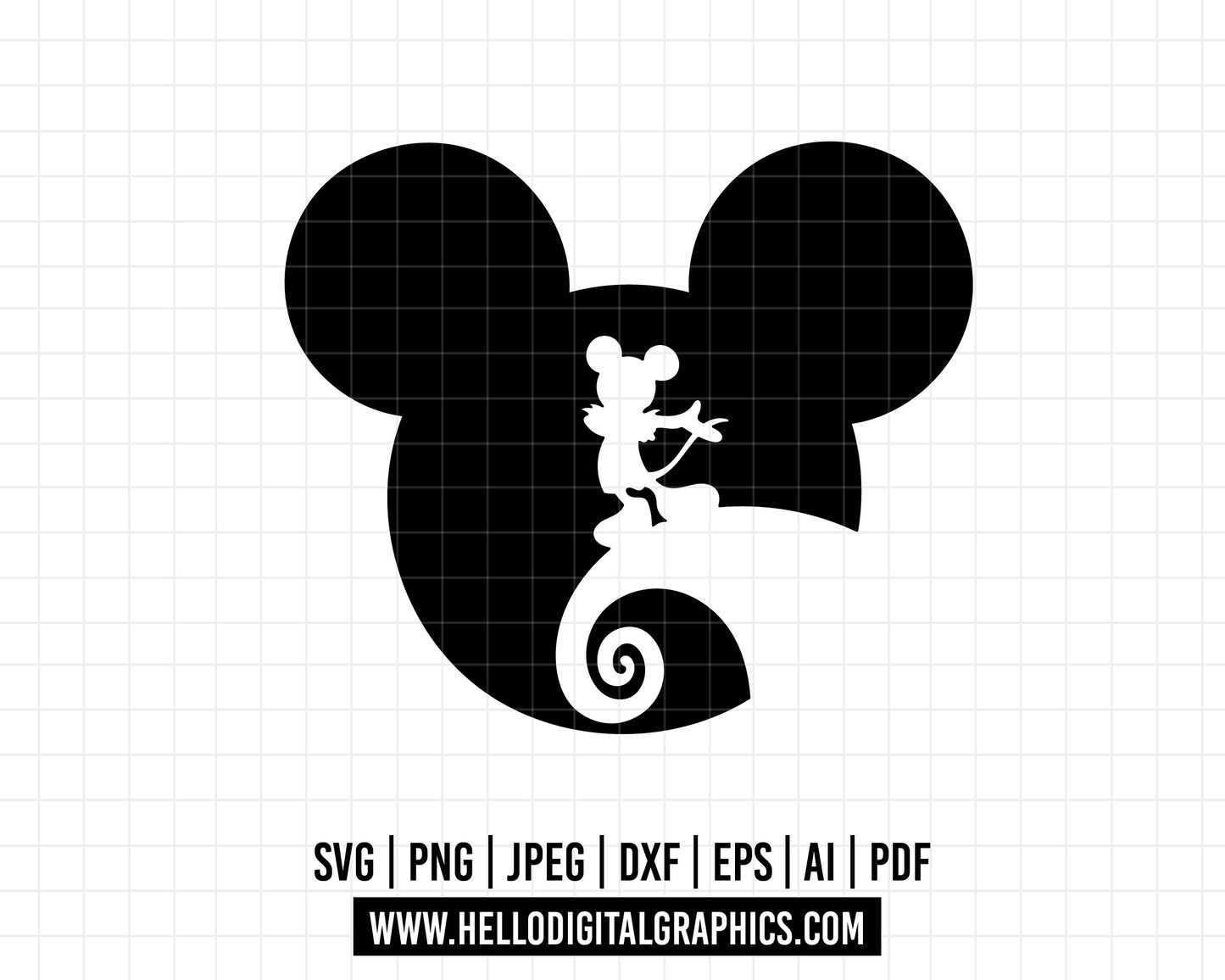 COD523- Mickey Nightmare svg, Nightmare Before Christmas svg ,Jack Skellington svg , Halloween svg