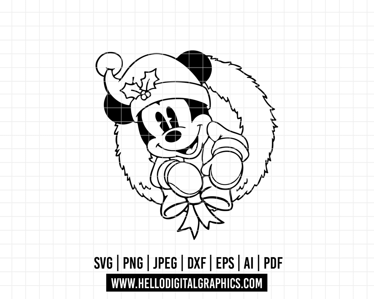 COD572- Merry Christmas svg, Mickey mouse svg, Mickey Svg, Disney svg, Christmas svg