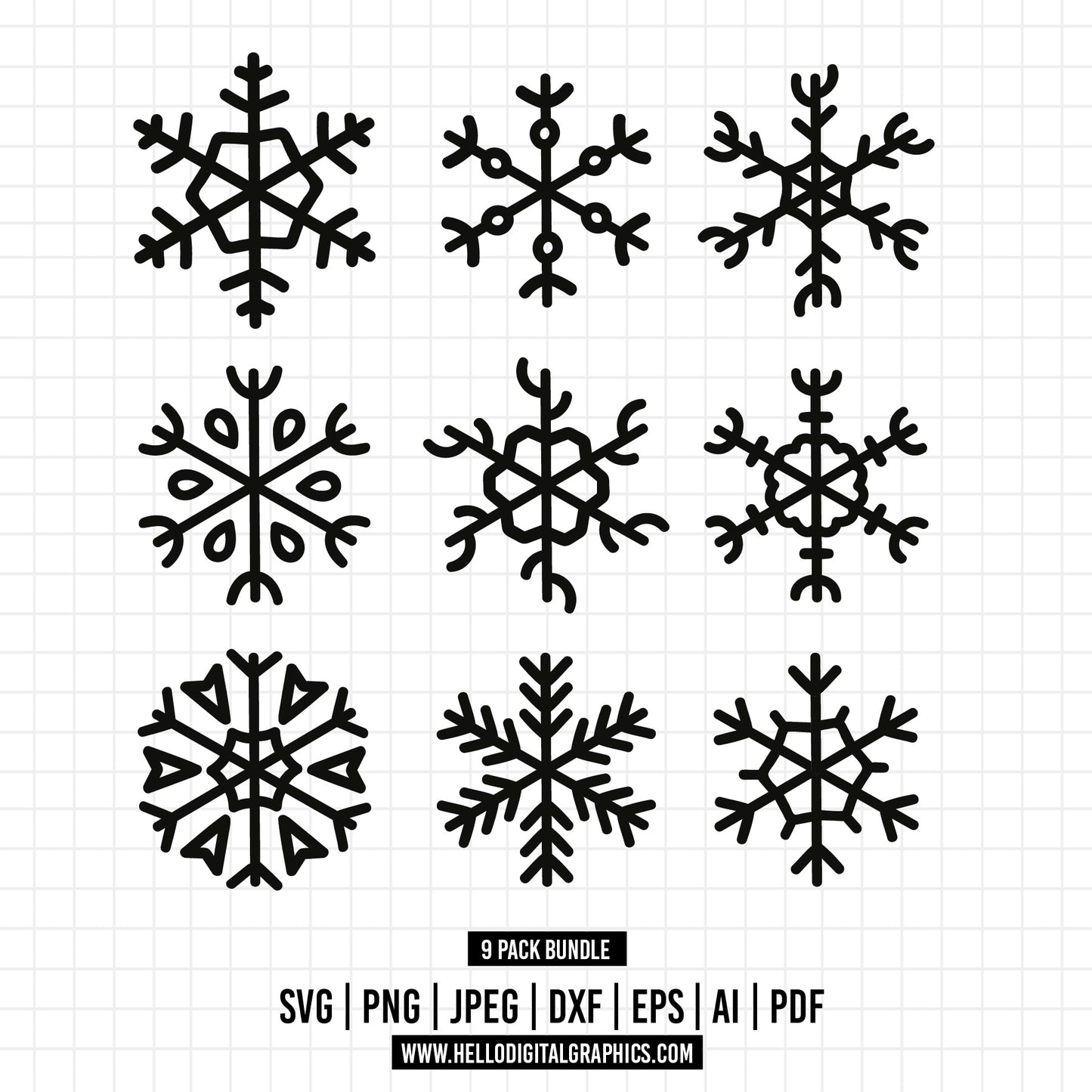 COD604- Snowflake svg, winter snowflake svg, Merry Christmas svg, winter svg