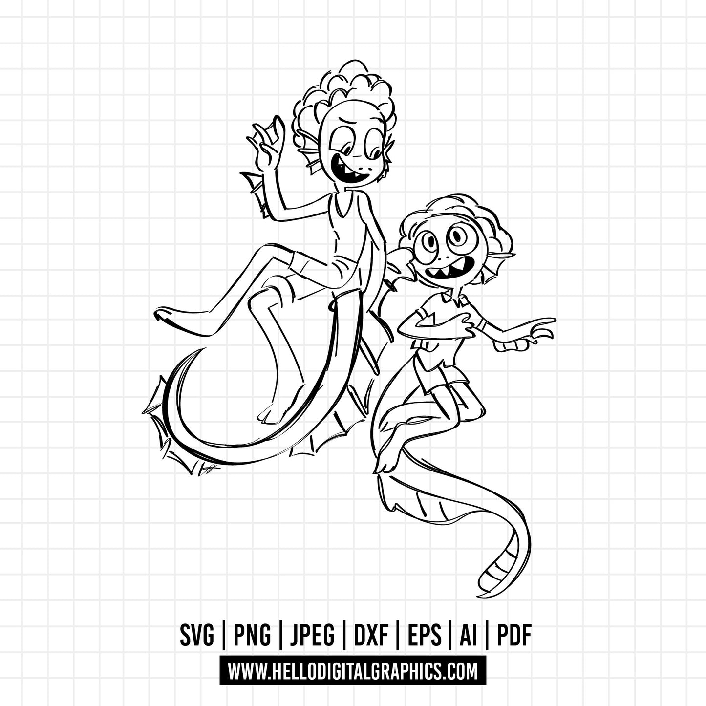 COD617 - Luca and Alberto Svg, Luca Svg, Alberto Svg, Disney Svg, Cartoon Svg, Trending Svg, Cut Files, File For Cricut & Silhoette