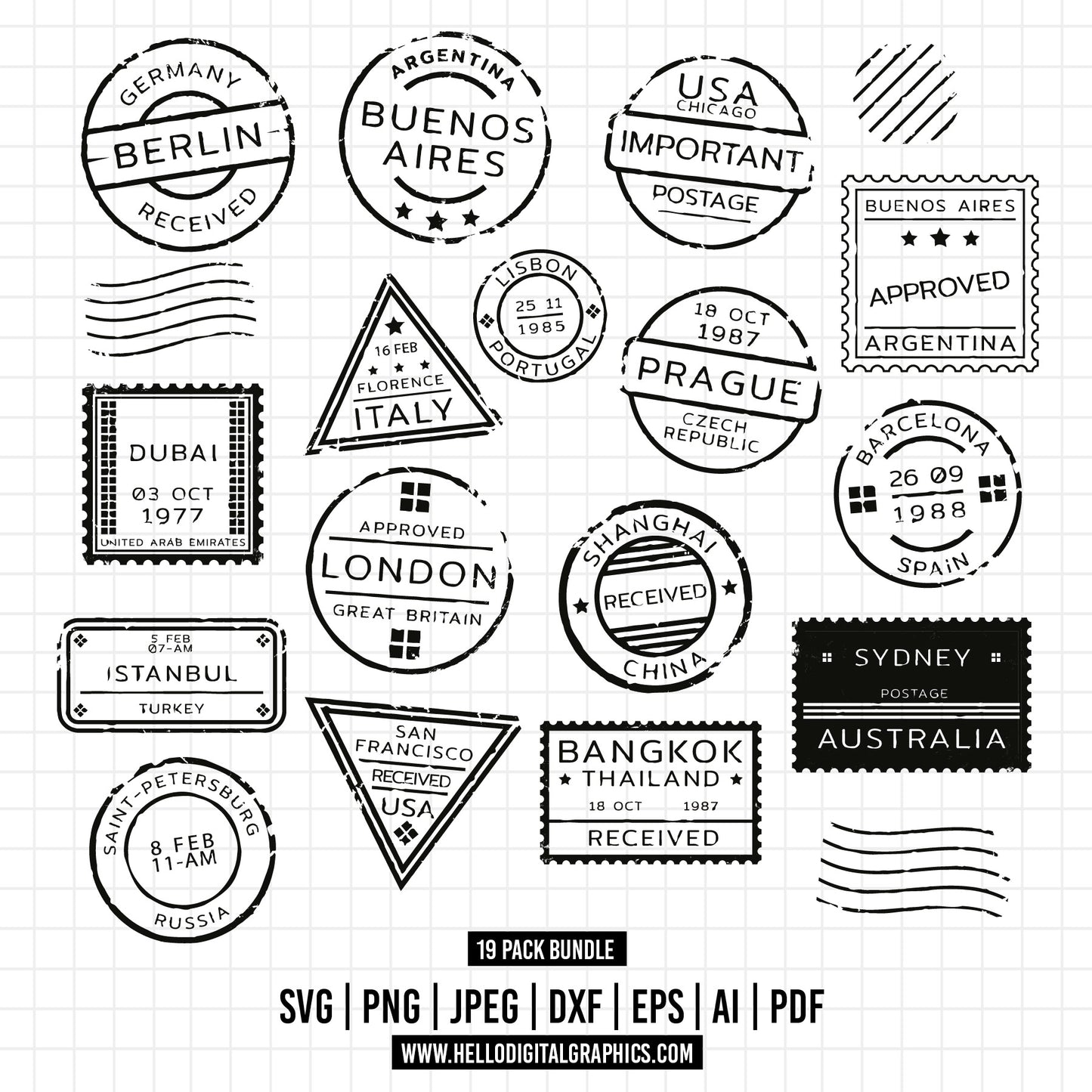 COD684- Passport Stamp Clipart, Travel stamp Svg, Bundle,Postmark svg,Stamp svg,Travel stamp clipart,World Map svg, travel svg, world svg