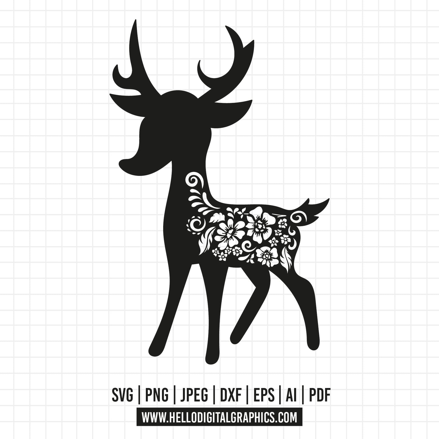 COD718- Merry Christmas svg, Christmas svg, deer svg, winter svg