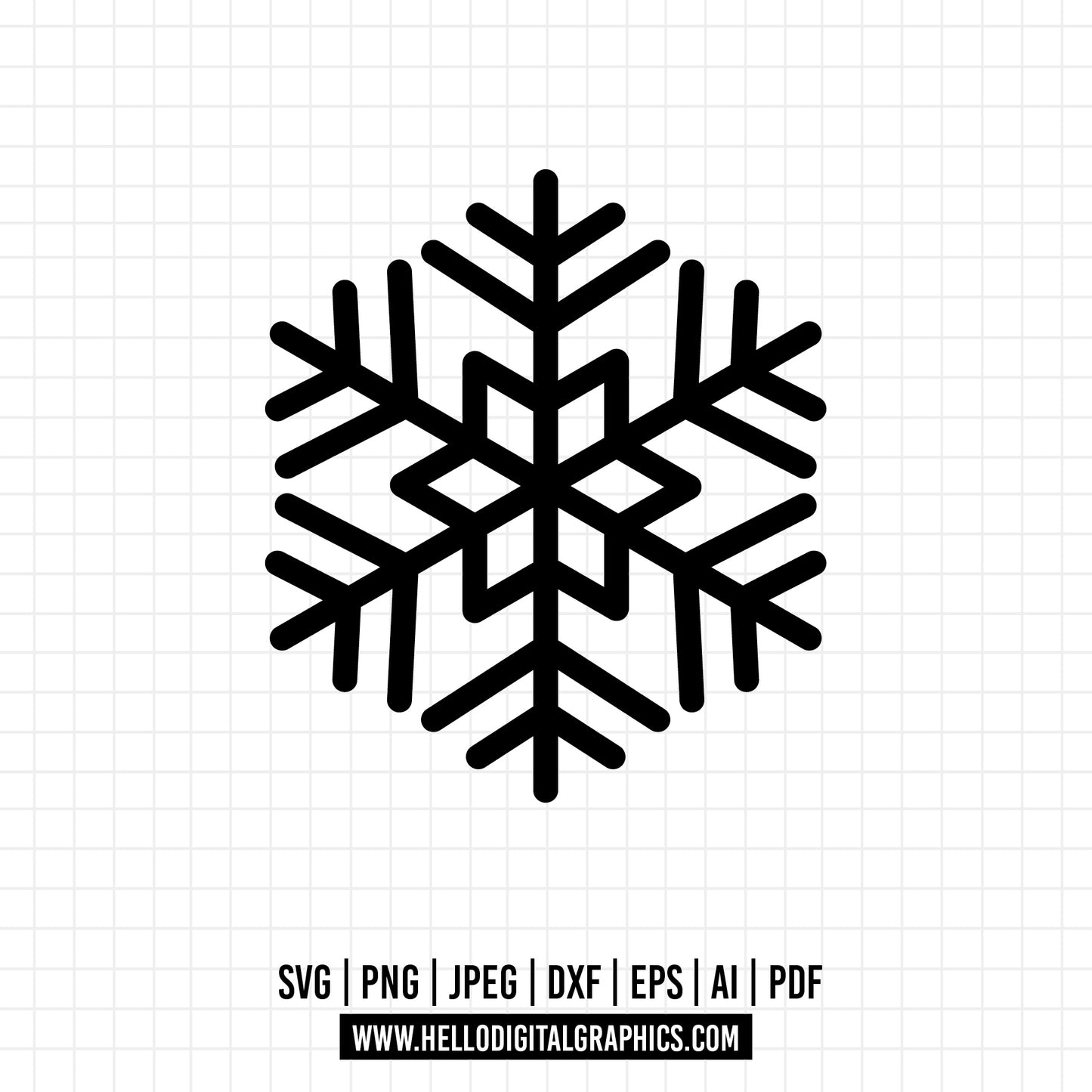 COD819- Snowflake svg, Merry Christmas svg, snowflake clipart