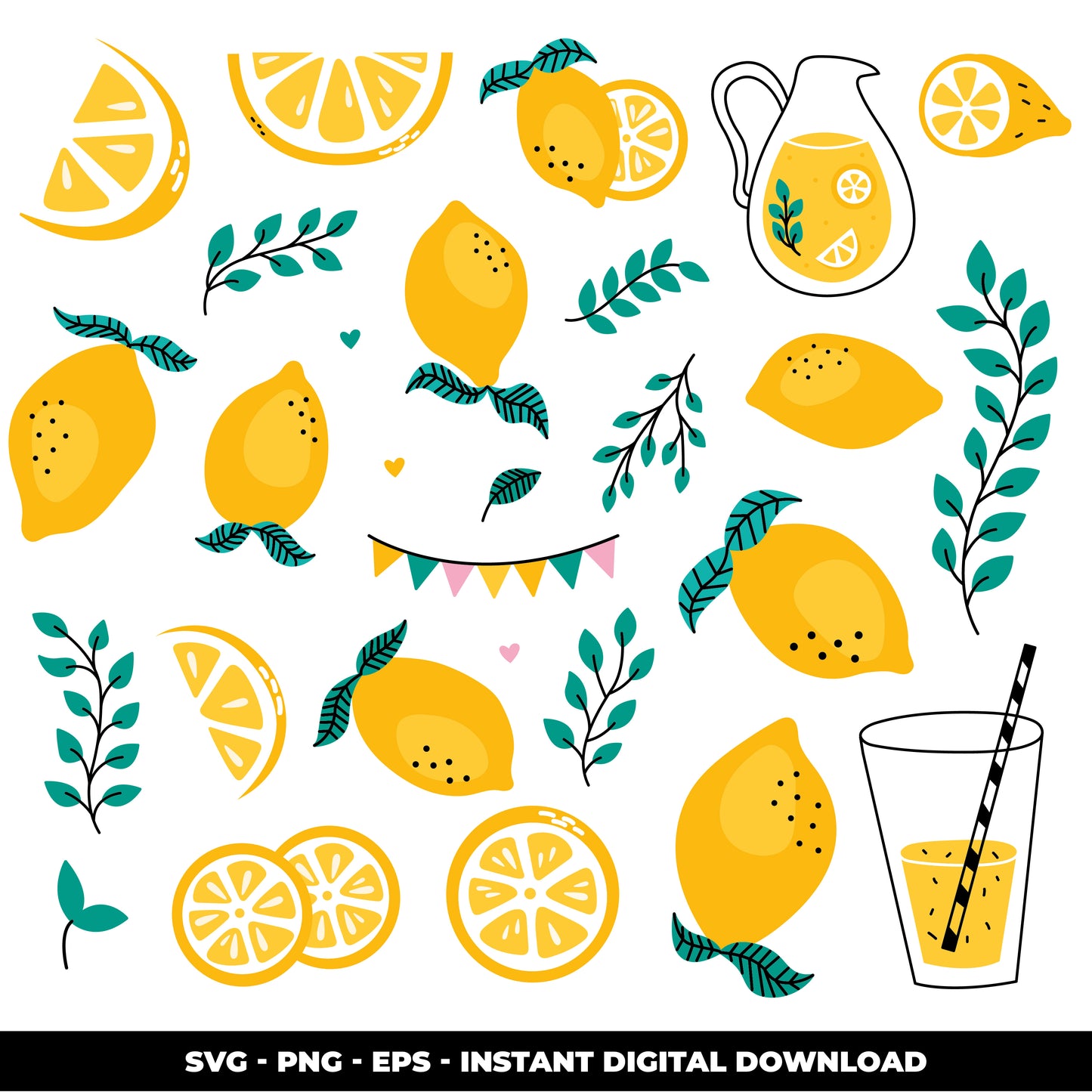 COD877 Lemonade svg, summer svg, summer printable, Lemonada clipart, summer clipart, summer vector, lemonada vector, lemon vector