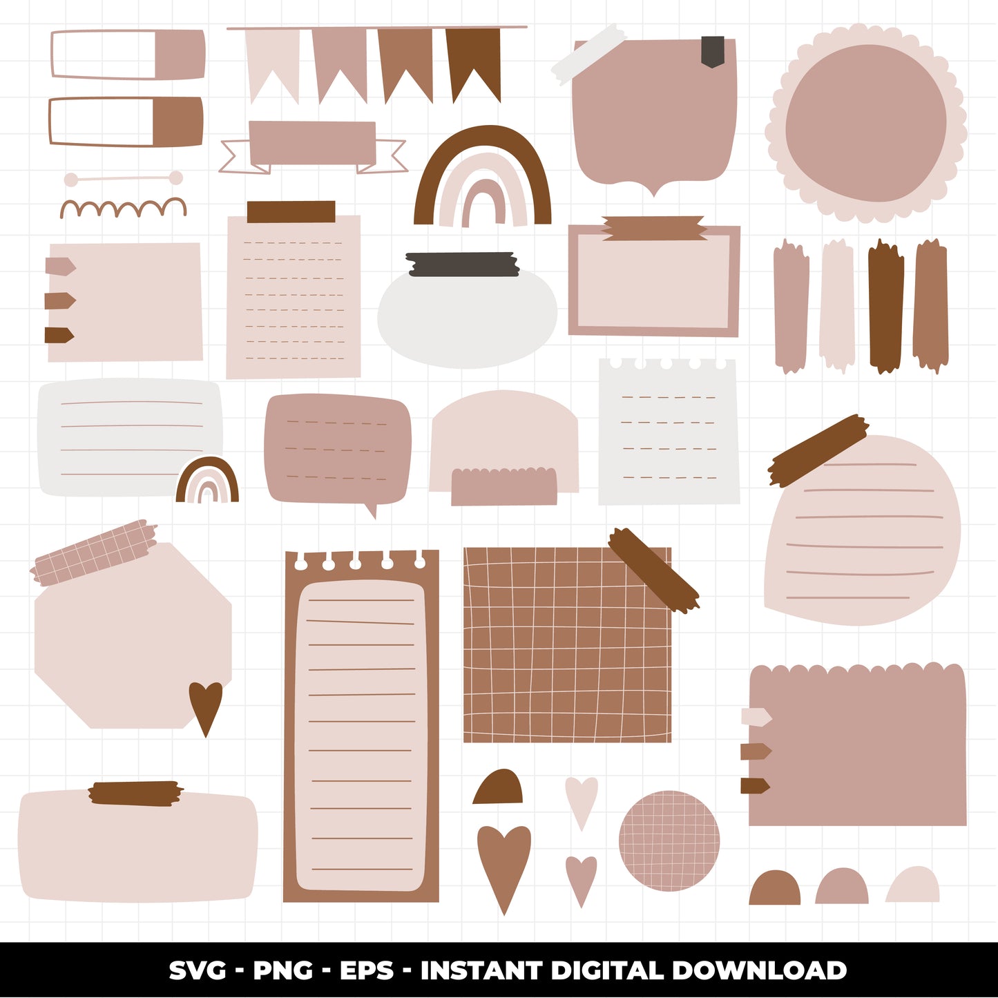 COD884 Bullet journal svg, bujo clipart, Notes Clipart, school Clipart, teacher printable, school svg