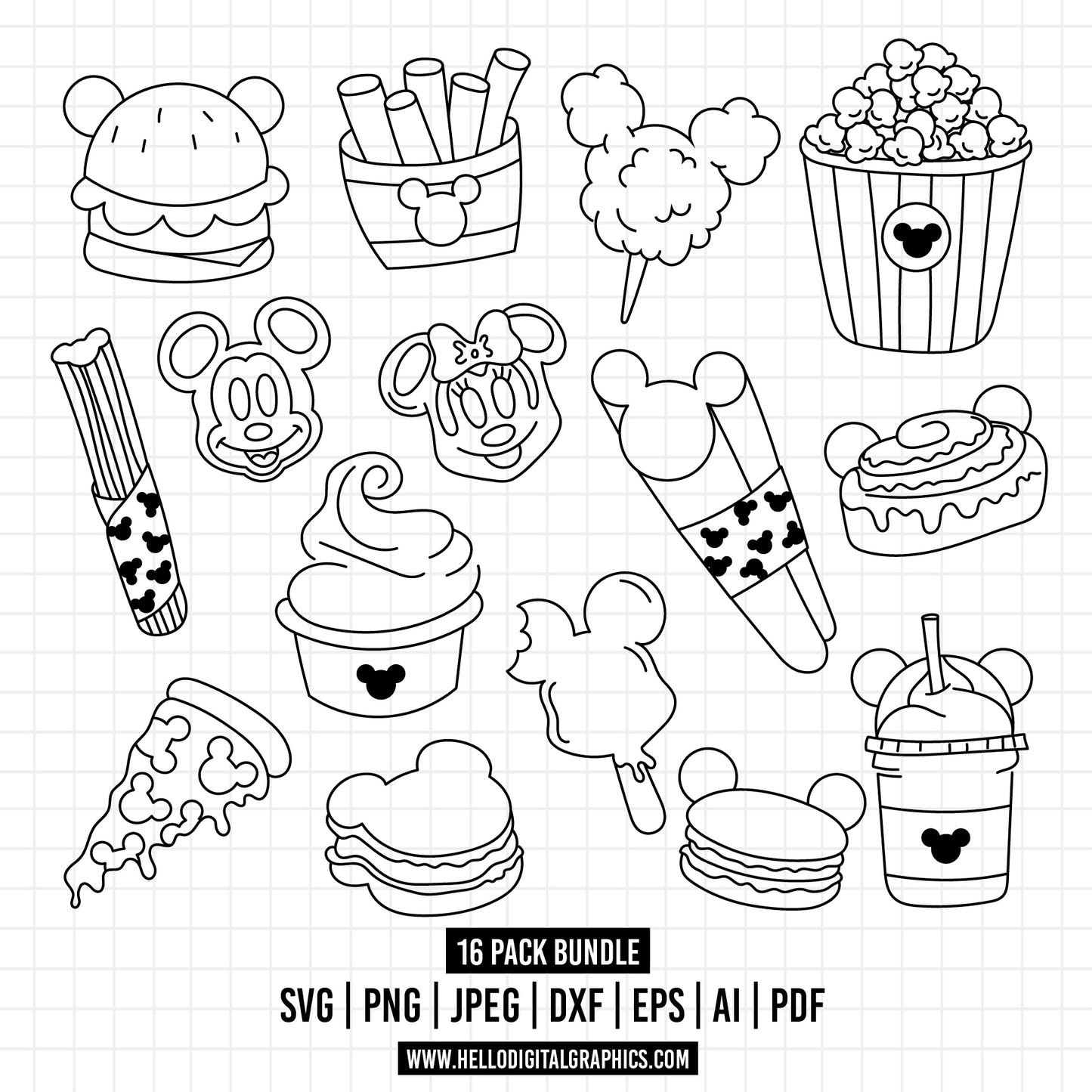 COD892- snackgoals svg, Snacks svg, Mickey Mouse Ears Head, Disney svg, mickey svg, Silhouette, Cricu