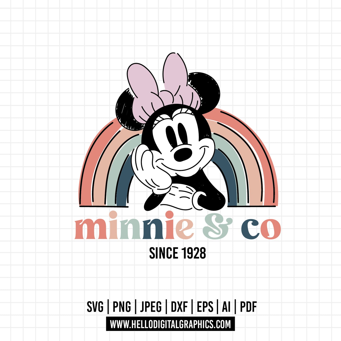 COD926 Minnie mouse svg, Disney svg, minnie svg, Silhouette, Cricut