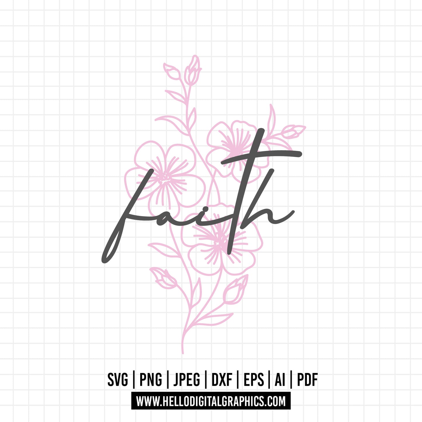 COD980- Faith svg, Cross SVG, Religious SVG, Rosary Digital Cutting Files SVG, Cricut file, Silhouette, Vector