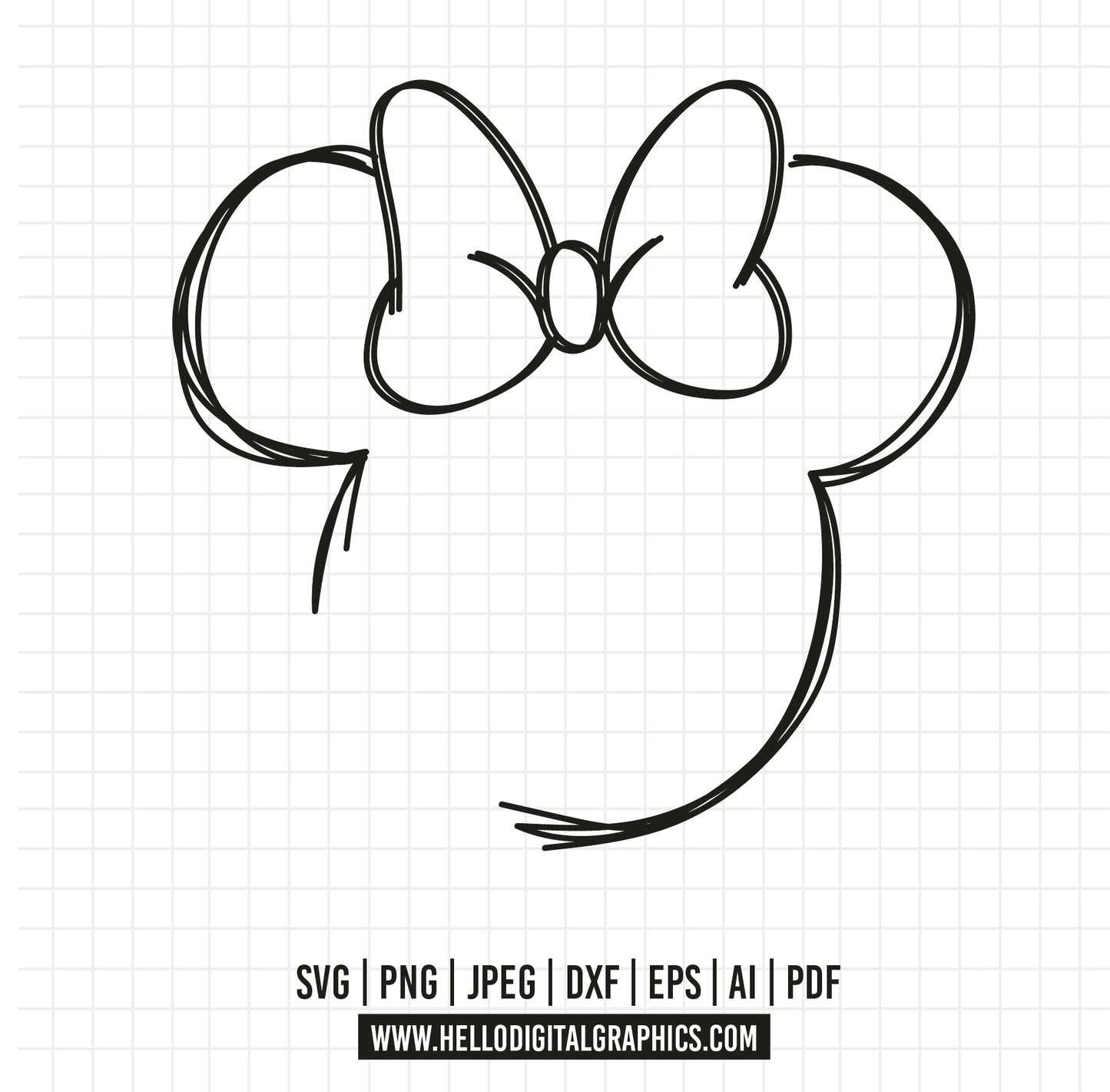 COD983- Minnie mouse svg, Disney svg, minnie svg, Silhouette, Cricut