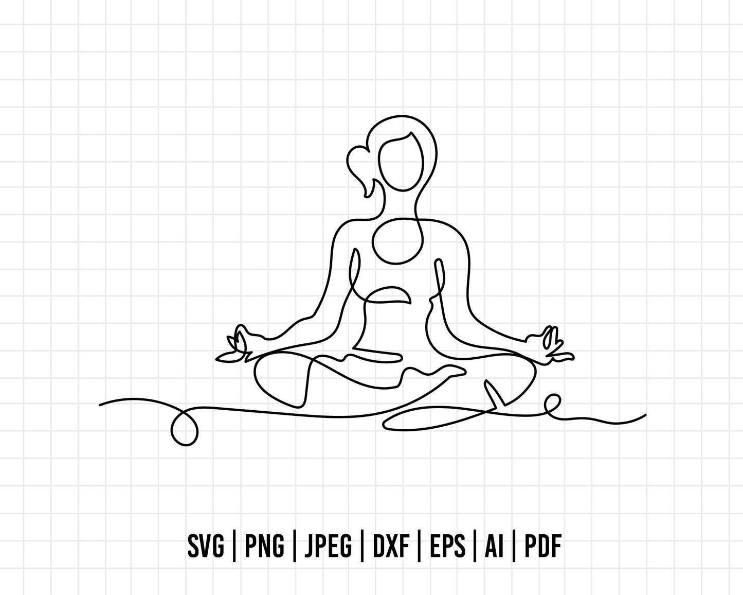 COD10-Meditation Yoga svg girl, yoga vector, Yoga png, cricut, namaste, meditation, Cricut
