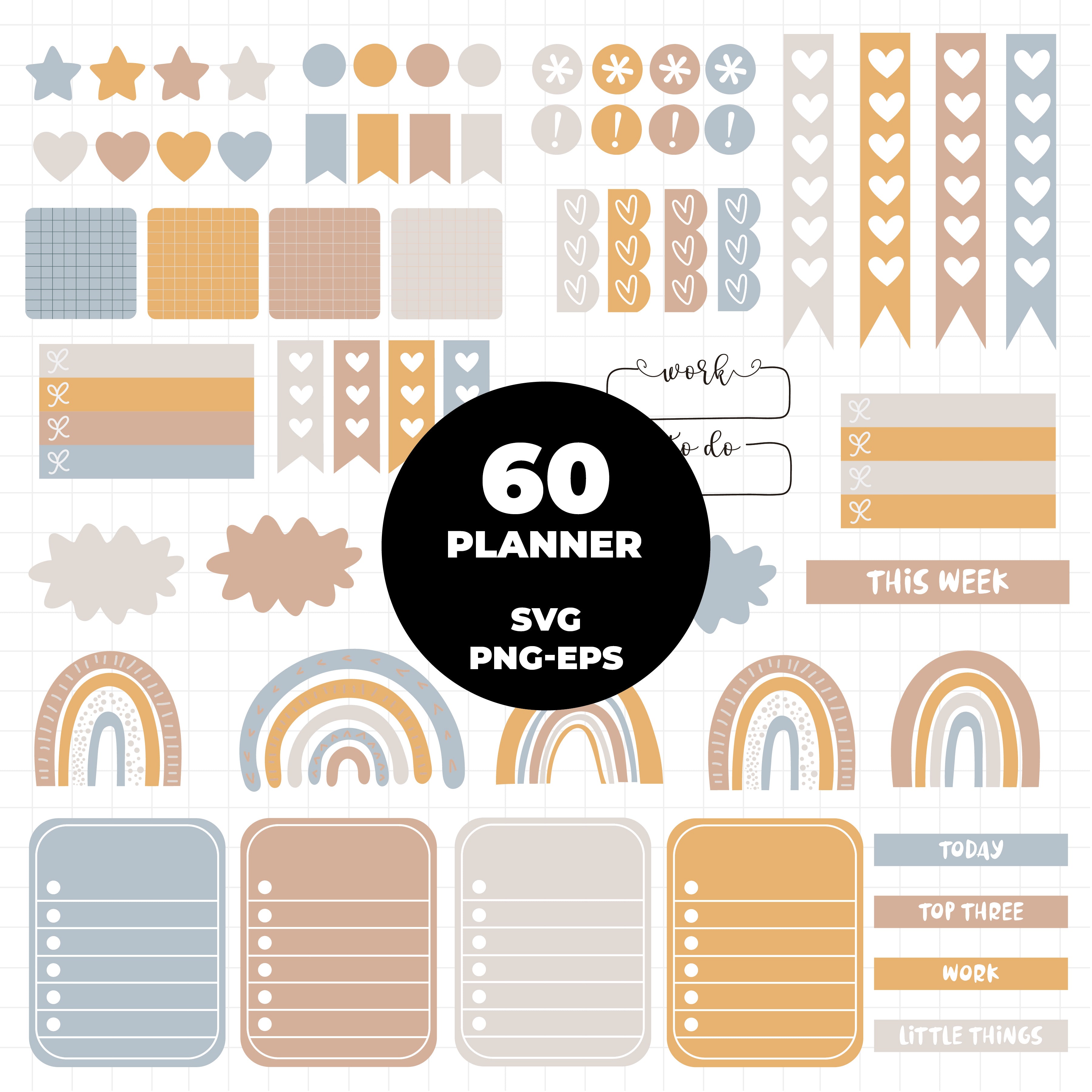 Jernel Svg COD1000 Bullet journal svg, bujo clipart, Notes Clipart, school Clipar ...
