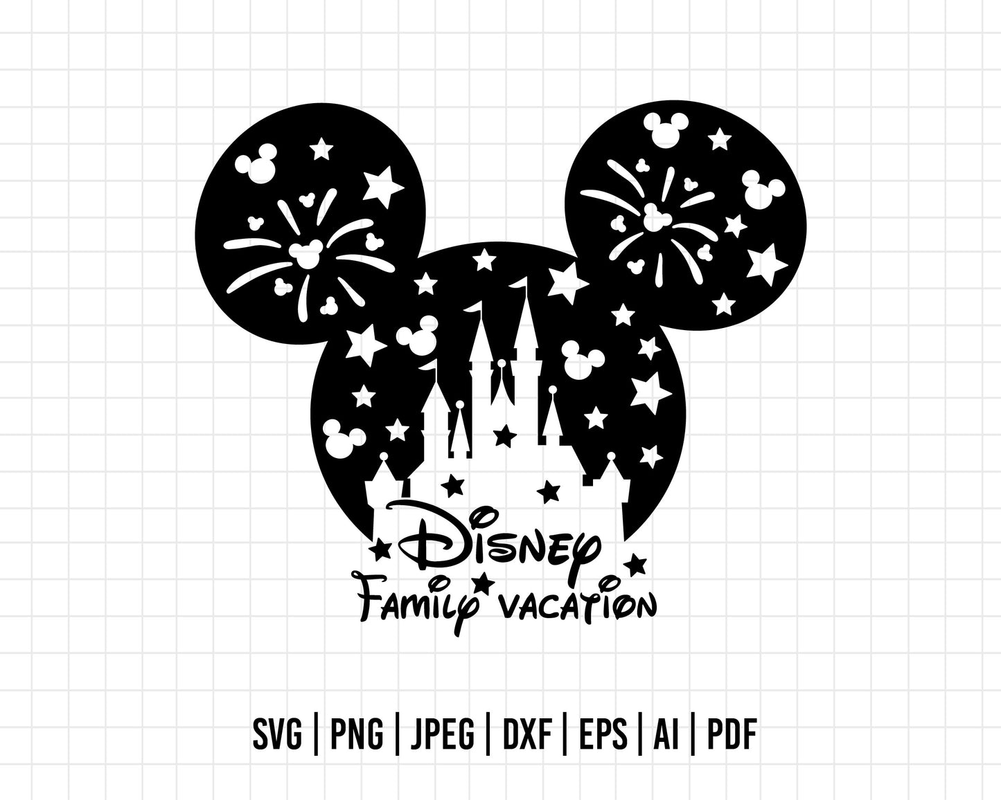 COD104- Disney family vacation svg, Family Trip SVG, Vacay Mode Svg, mickey svg, baby trip svg, castle svg