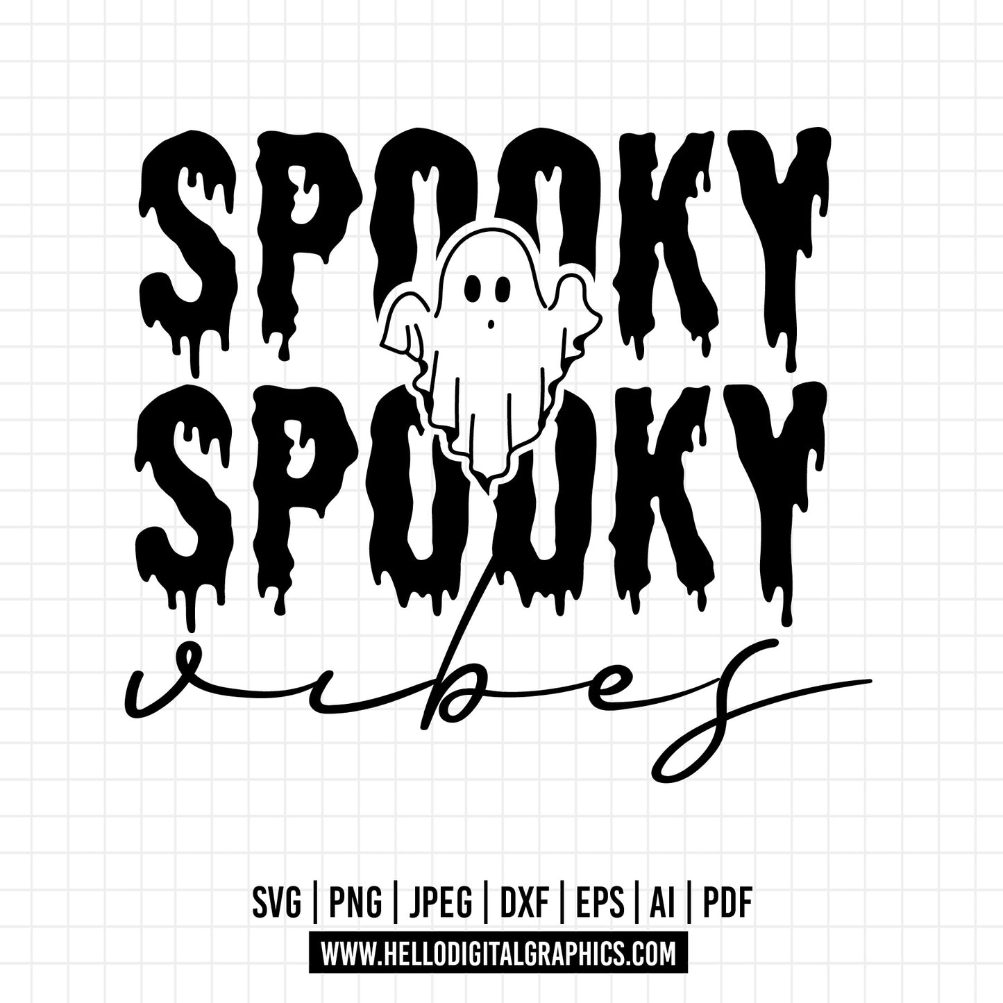 COD1049 Spooky vibes svg, Halloween svg, Trick Or Treat Svg, Spooky Vibes Svg
