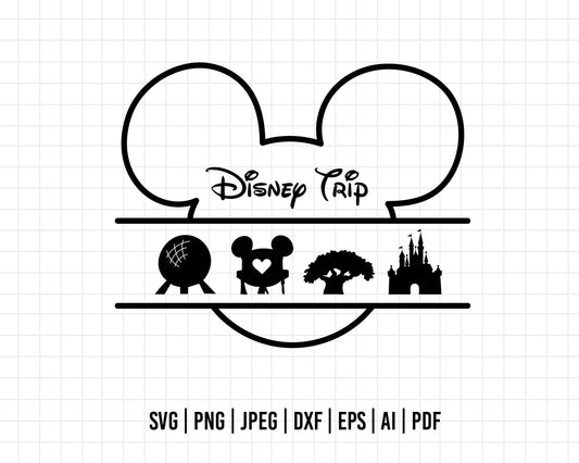 COD105- Happy Disney Park svg, Family Trip svg, Vacay Mode Svg, mickey svg, family svg