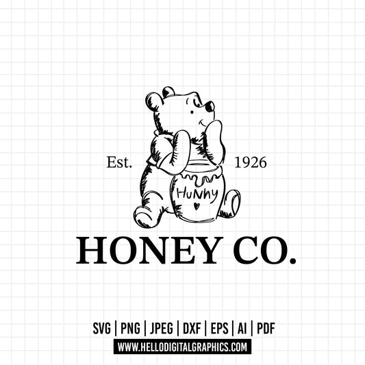 COD1097 Honey and co svg, Winnie the Pooh svg
