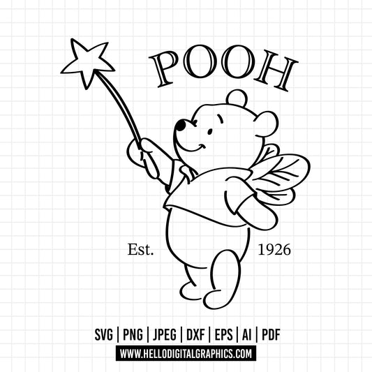 COD1098 Pooh est 1926 svg, Winnie the Pooh svg