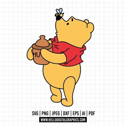 COD1130 Winnie the pooh svg, Winnie the Pooh Png, Disney svg (